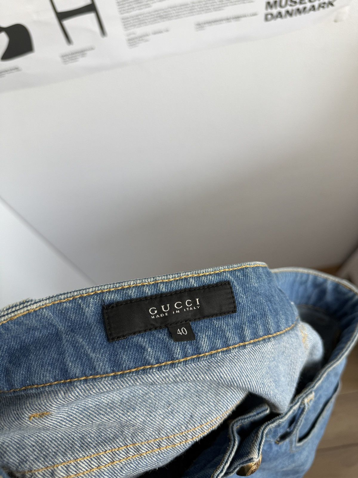 Gucci Gucci skinny flare denim jeans pants IT40 designer luxury y2k Size 27" / US 4 / IT 40 - 6 Thumbnail