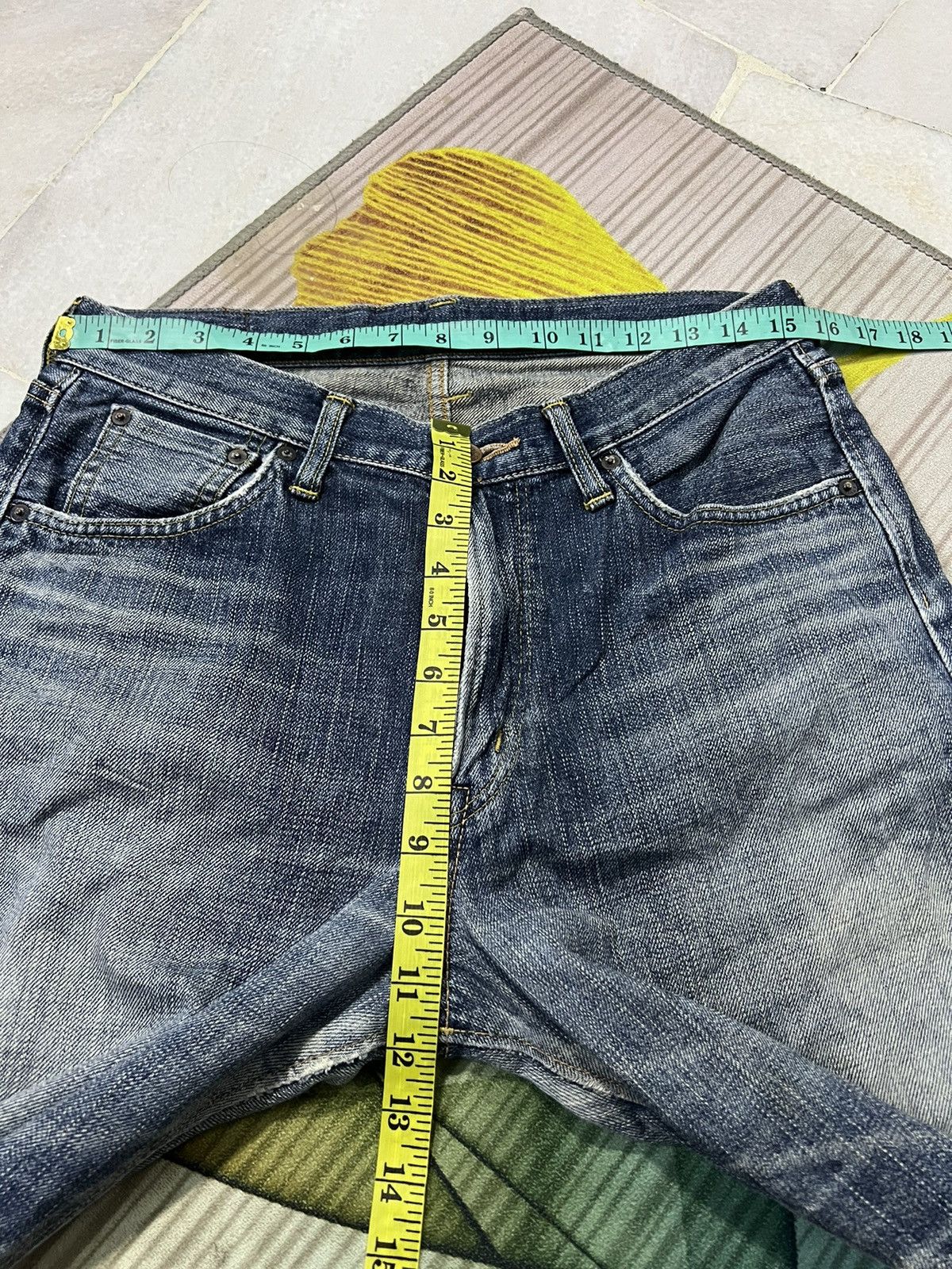Edwin 💥RARE EDWIN 505zx SELVEDGE WITH ORENTAG Size US 31 - 12 Thumbnail