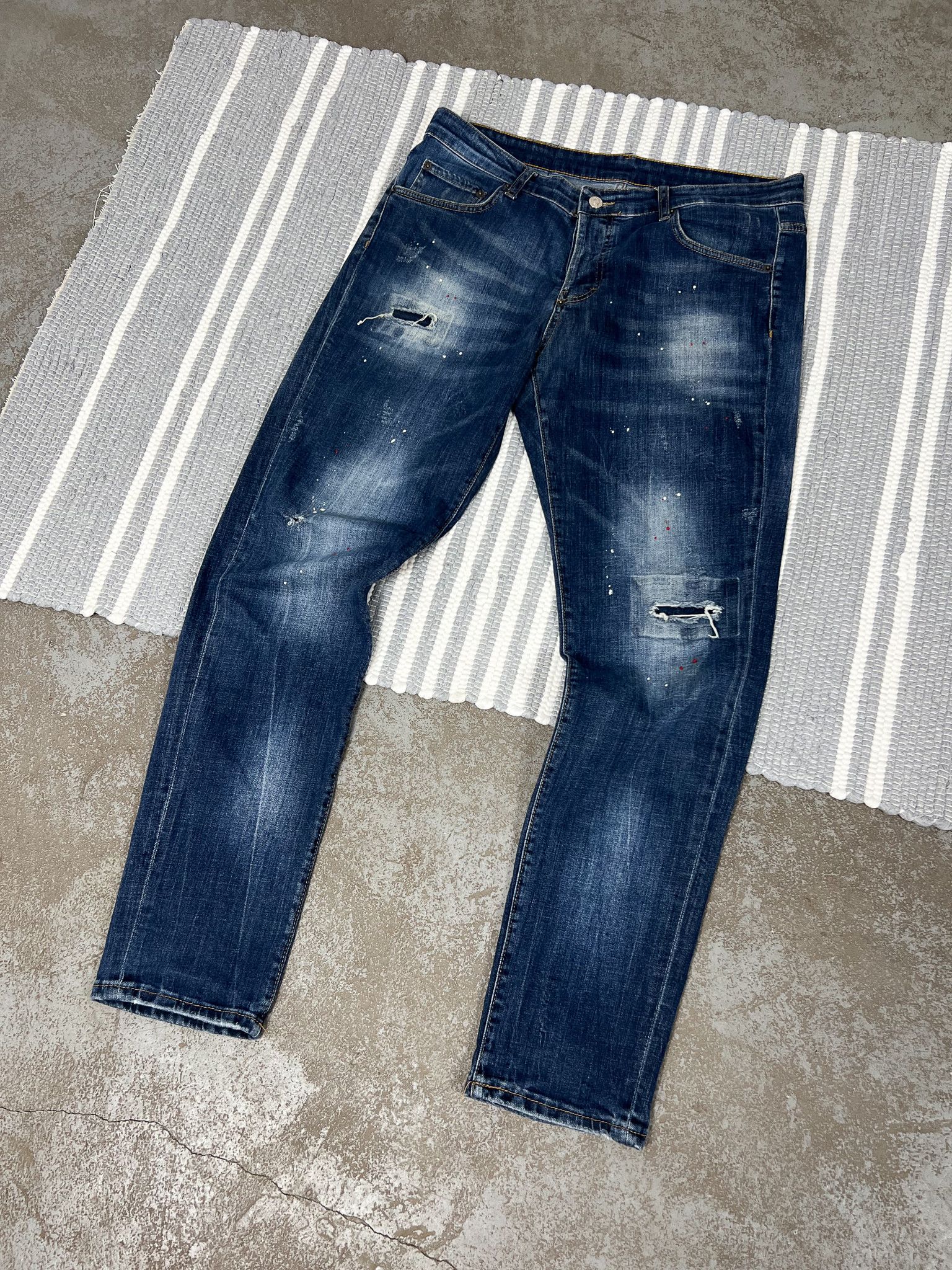 Dsquared2 Dsquared2 Skinny Blue Denim Jeans Size US 34 / EU 50 - 1 Thumbnail