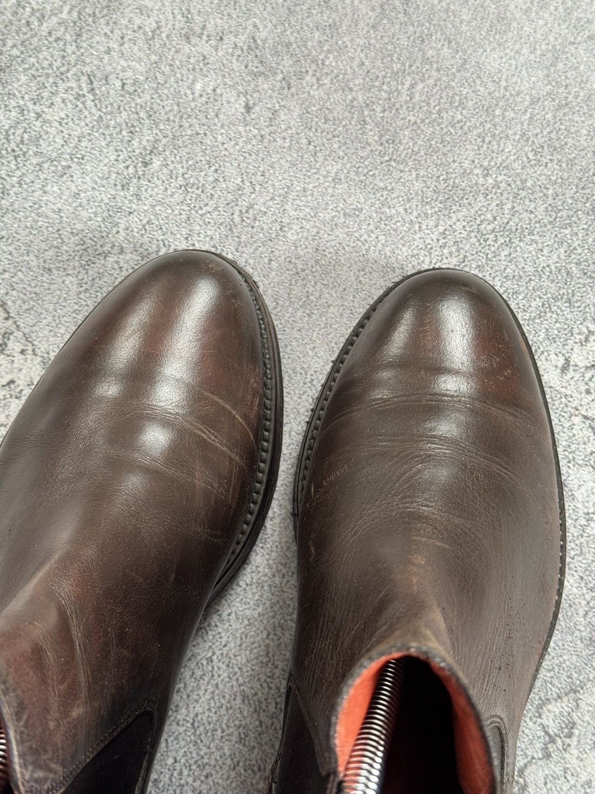 Santoni Santoni Women’s Brown Leather Chelsea Boots – Size EU 38 Size US 8 / IT 38 - 20 Thumbnail
