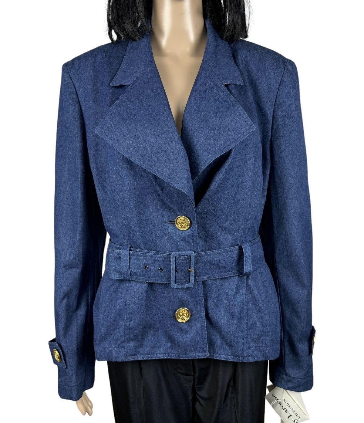 Guy Laroche × Vintage Vintage Guy Laroche Belted Jacket Diffusion Deadstock Size XL / US 12-14 / IT 48-50 - 3 Thumbnail