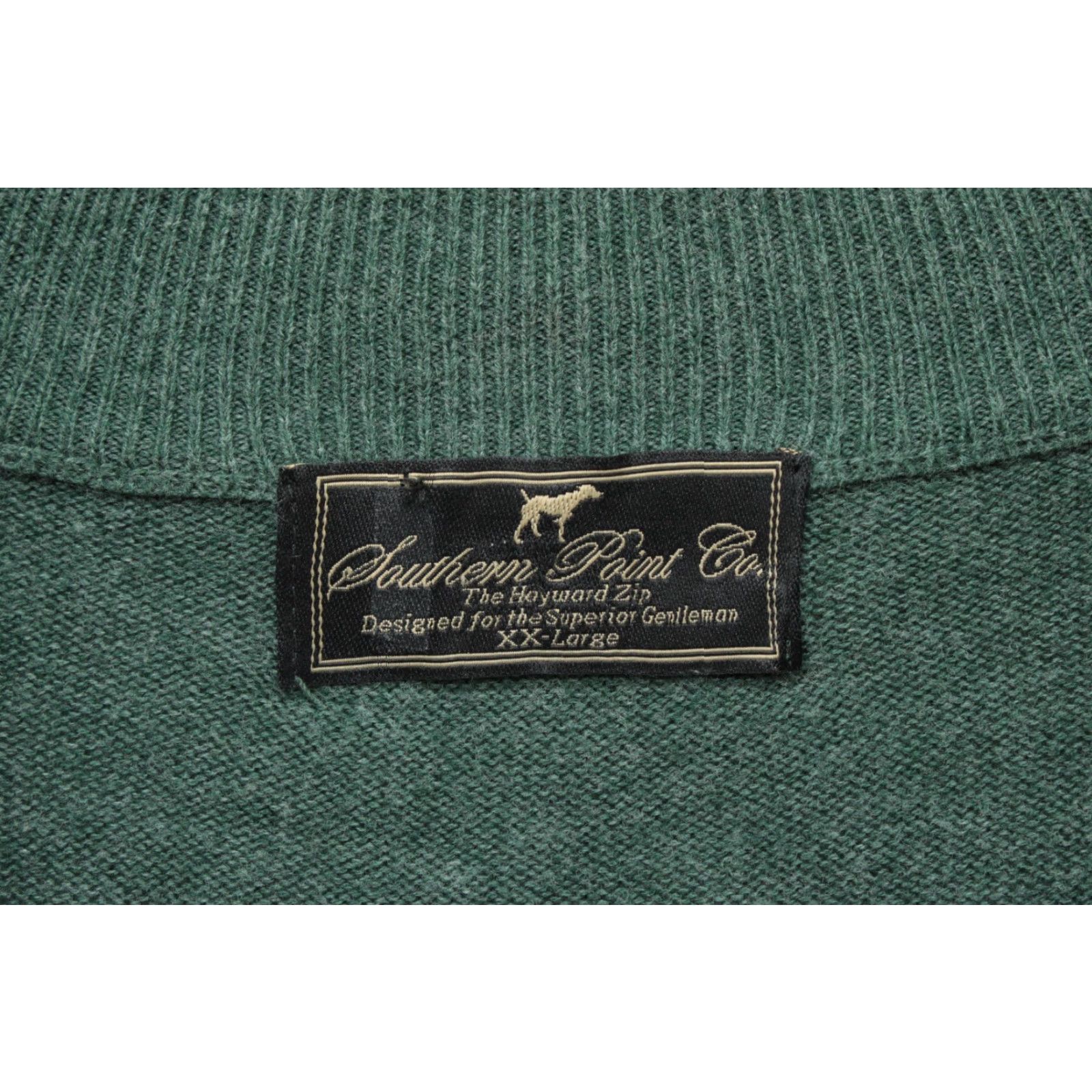 CO Southern Point Co Quarter Zip Sweater Men's XXL Green The Hayward Zip Preppy Size US XXL / EU 58 / 5 - 7 Thumbnail