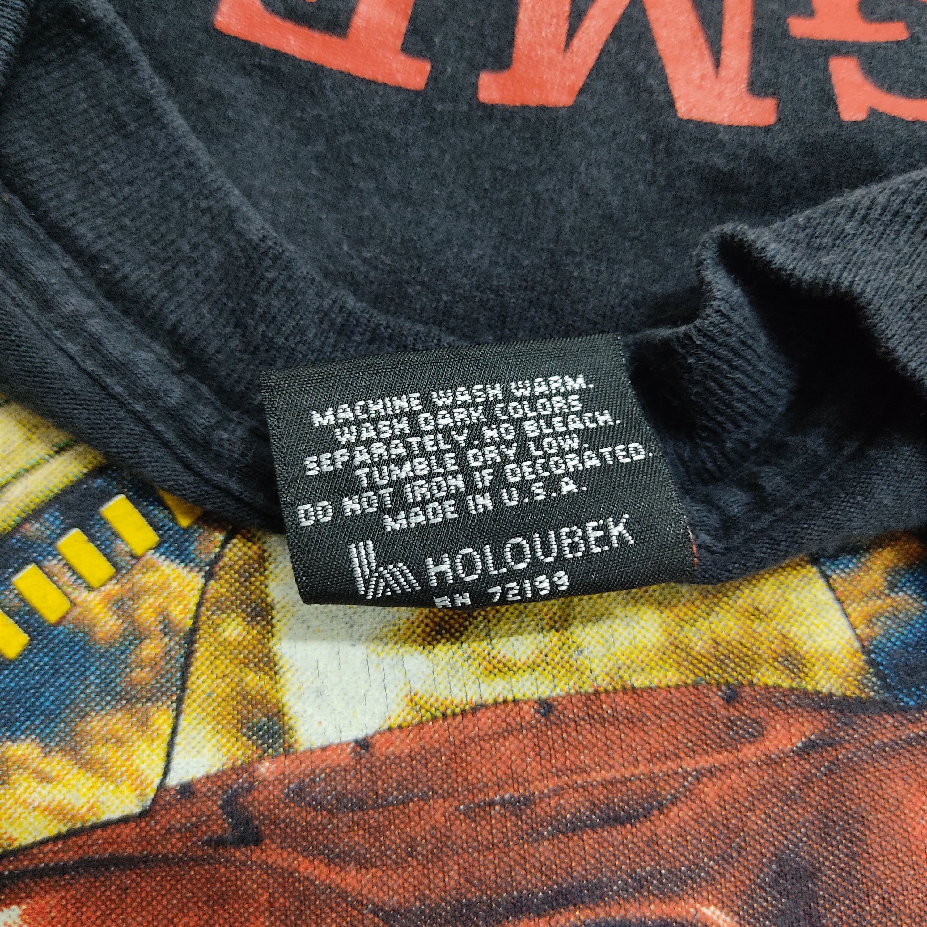 Harley Davidson Vintage 90s HARLEY DAVIDSON 'Live 2 Ride' Holoubek T-shirt Size US XL / EU 56 / 4 - 6 Thumbnail