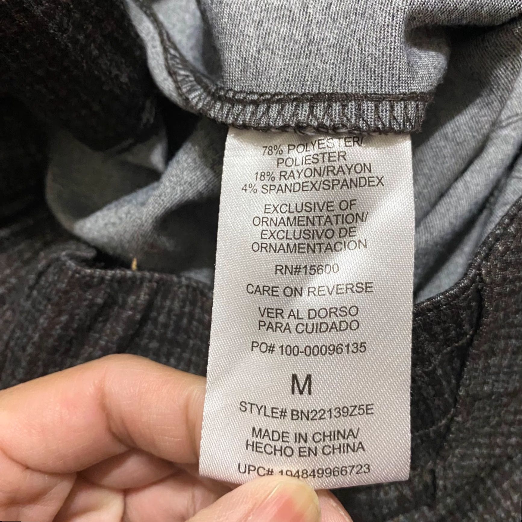 Vintage Democracy Pants Gray Plaid Pull On High Rise Ankle Business Casual Women M Size 30" / US 8 / IT 44 - 4 Thumbnail