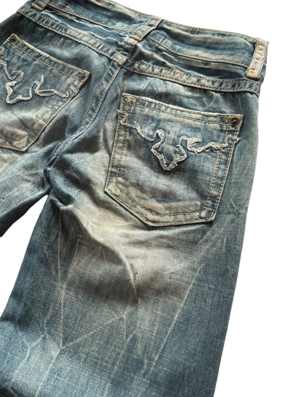 Hysteric Glamour × If Six Was Nine Cooks Japan Mud Wash Flared Wide Leg Jeans Size US 29 - 10 Thumbnail