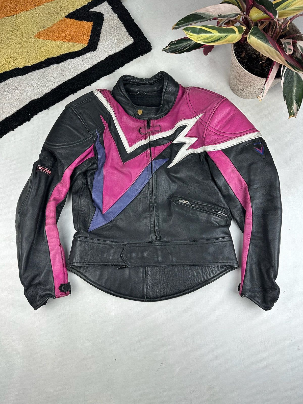 Dainese VINTAGE LEATHER JACKET MOTO RACING NASCAR DAINESE STYLE Size US M / EU 48-50 / 2 - 2 Thumbnail