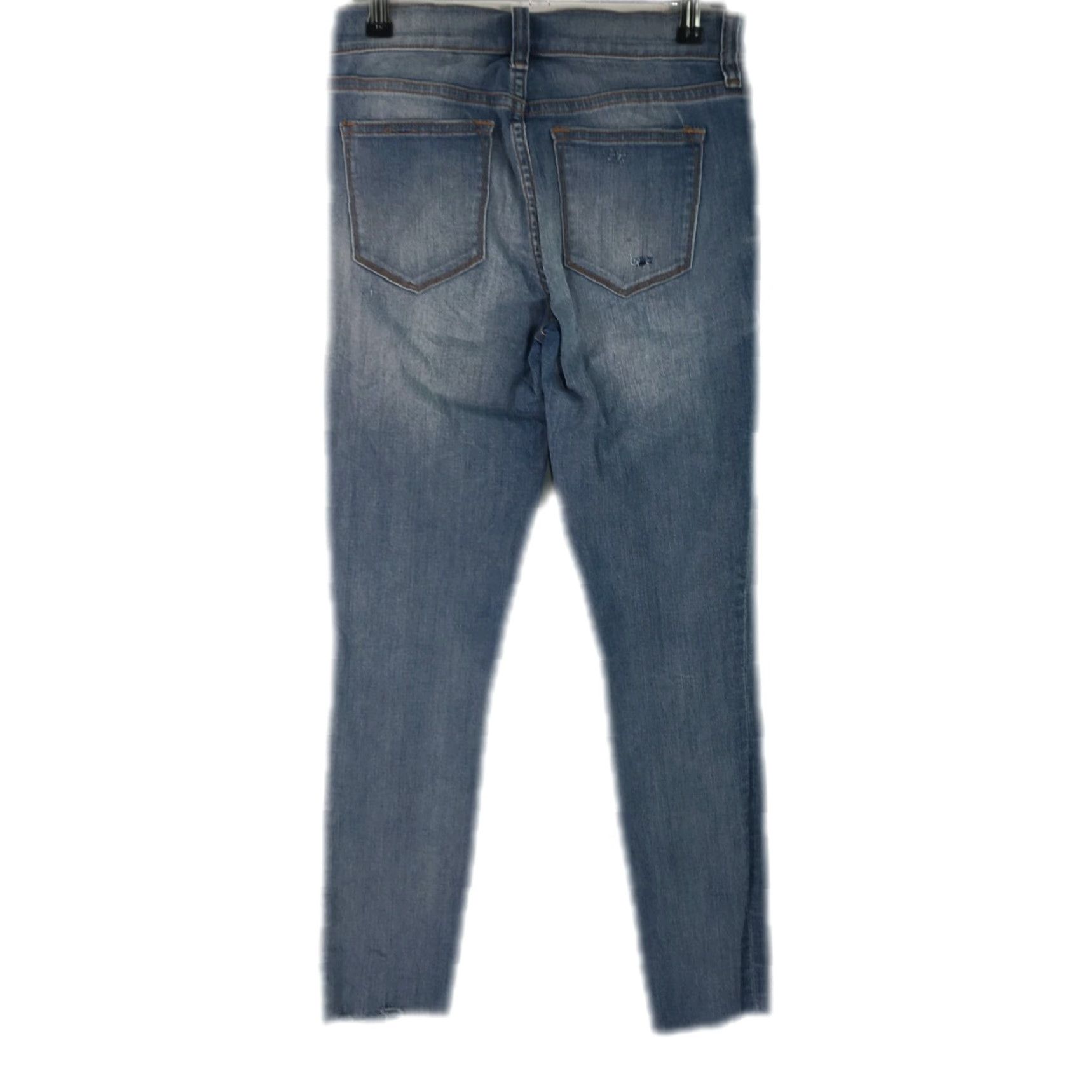 J.Crew J.Crew Jeans Womens Low Rise Skinny Leg Stretch Distressed Blue Denim Size 25/28 Vintage Size 42" / US 20 - 2 Thumbnail