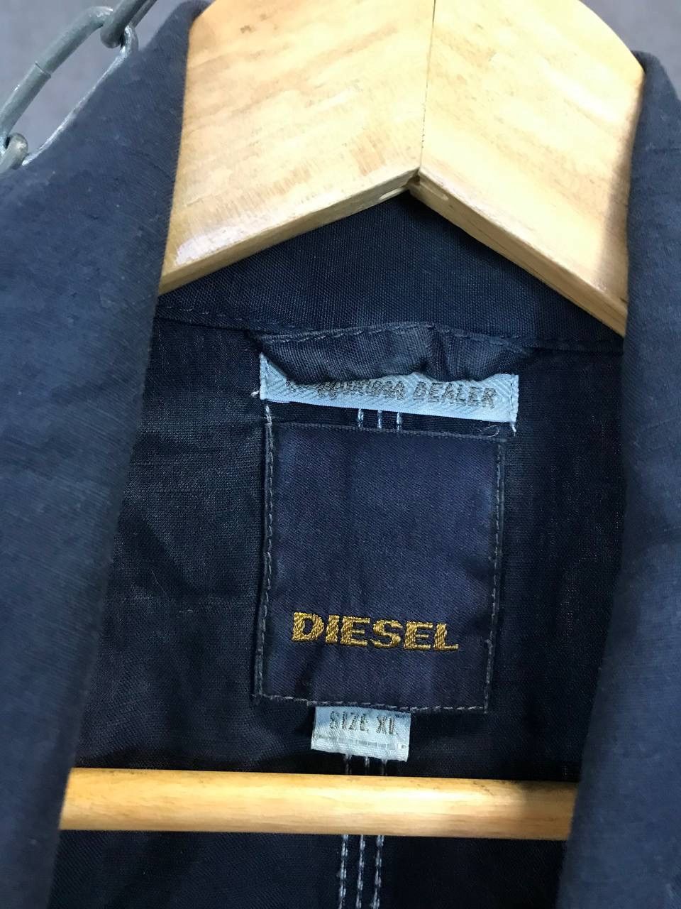 Diesel Diesel vintage designer linen jacket Size US L / EU 52-54 / 3 - 6 Thumbnail