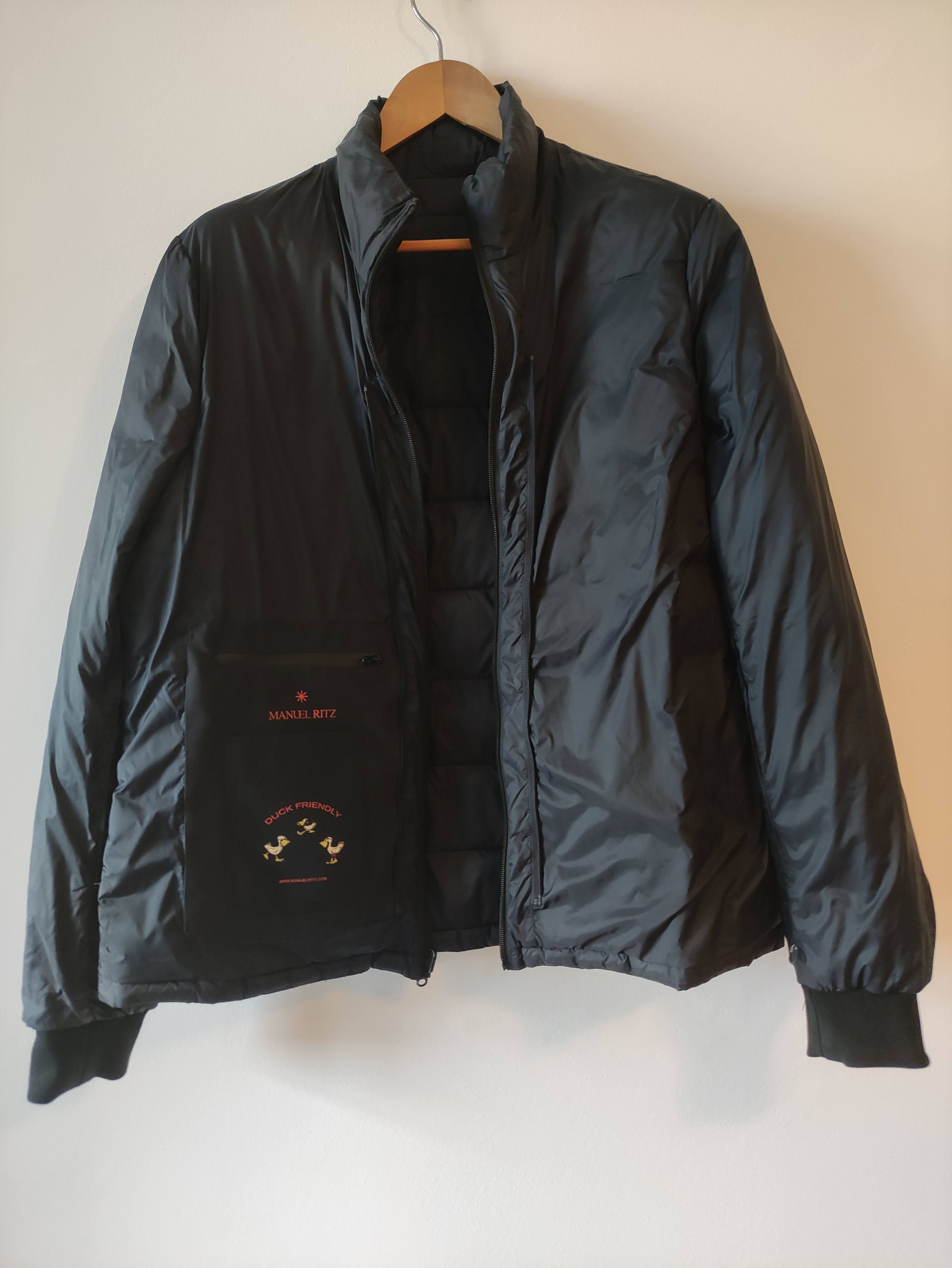 Manuel Ritz Coat in neoprene caban coat with removable bib Size US XL / EU 56 / 4 - 4 Thumbnail