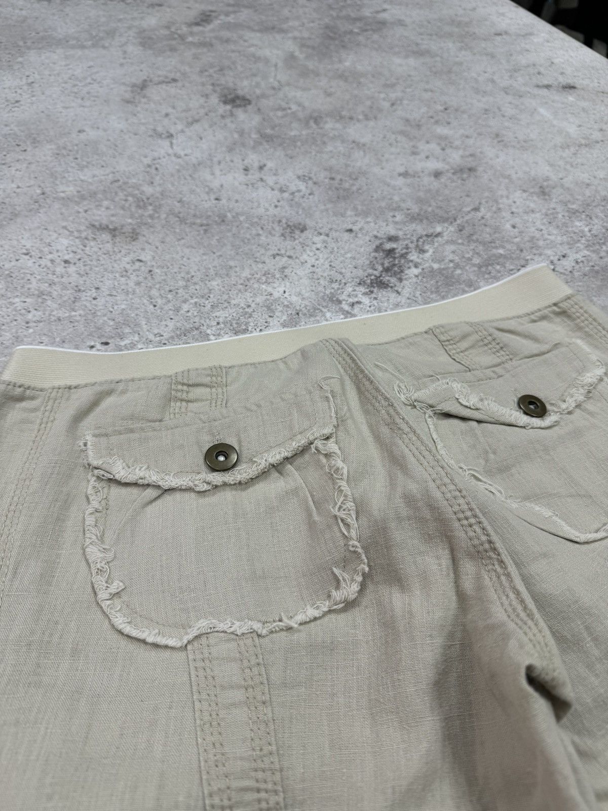 If Six Was Nine × Junya Watanabe × Le Grande Bleu (L.G.B.) Vintage Japanese Linen Y2K Goa Style Pants Size US 29 - 5 Thumbnail
