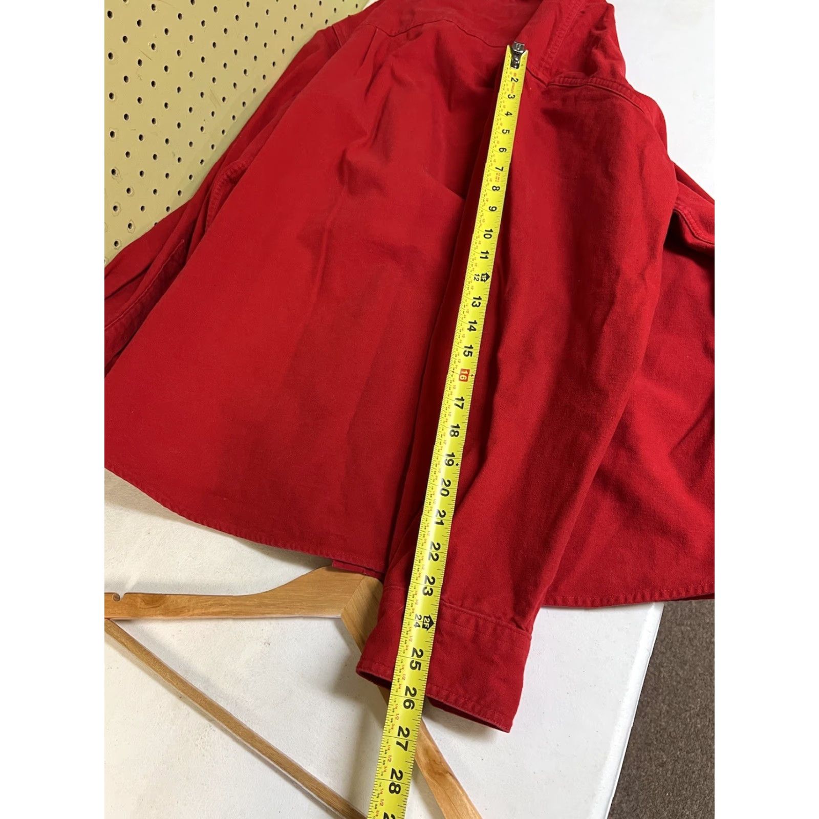 Vintage Woolrich Shirt Men’s Long Sleeve Button-Down Work Shirt L Red Cotton Flannel Button-Up Regular Collared Vintage No Size US L / EU 52-54 / 3 - 7 Thumbnail