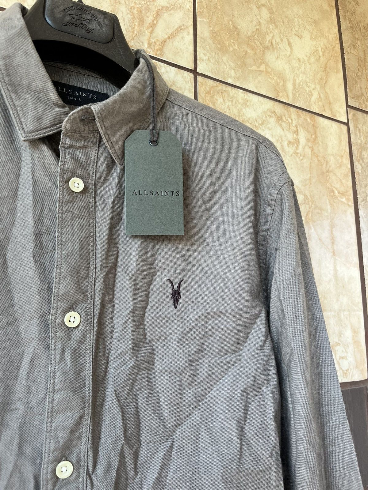Allsaints Allsaints new grey up button shirt Size US S / EU 44-46 / 1 - 3 Thumbnail
