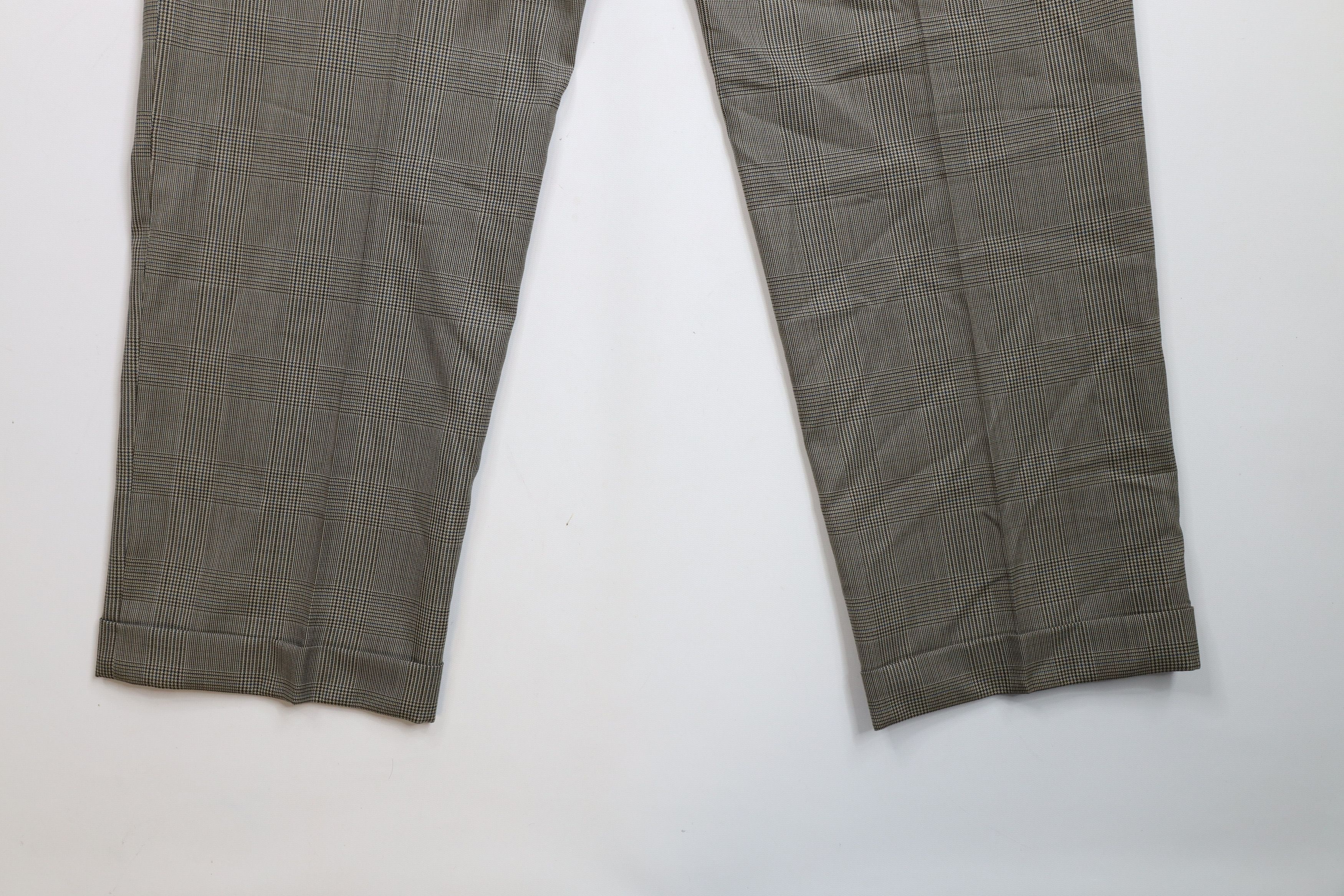 Vintage Vintage 90s Streetwear Houndstooth Wide Leg Chino Pants Size US 38 / EU 54 - 12 Thumbnail