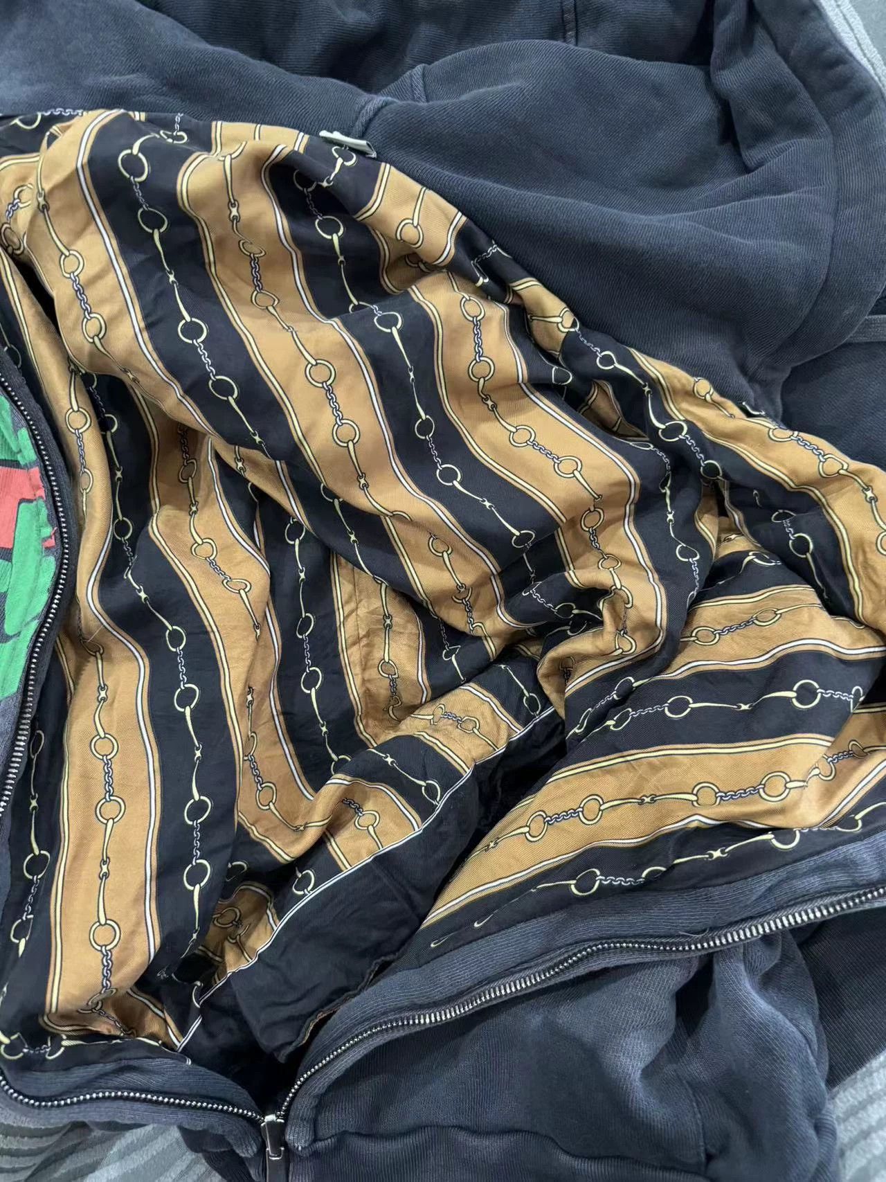 Gucci Gucci Distressed Oversized Silk-Lined Hoodie Size US XS / EU 42 / 0 - 4 Thumbnail