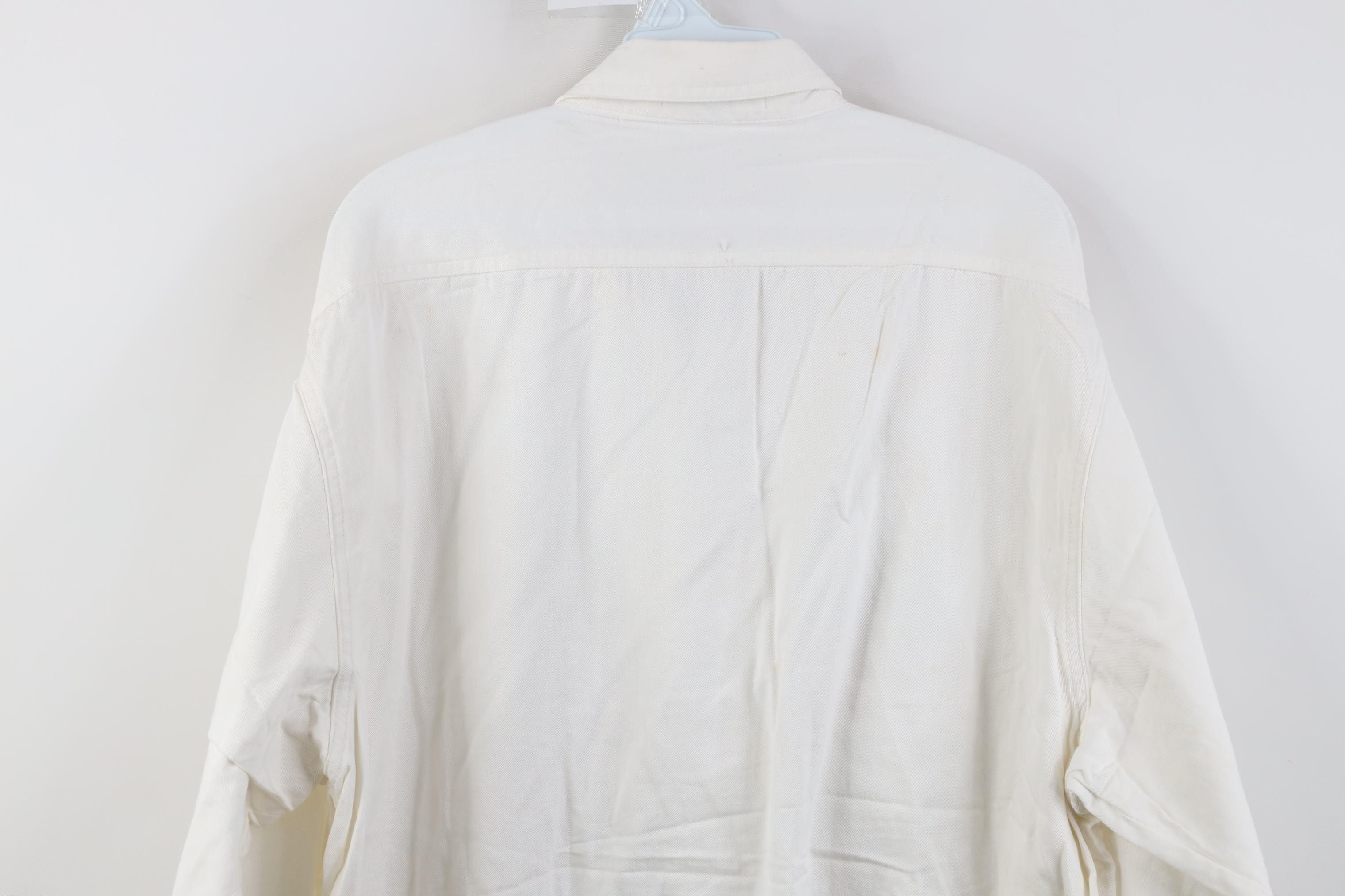Vintage Deadstock Vintage 90s Streetwear Denim Jean Button Shirt Size US M / EU 48-50 / 2 - 15 Thumbnail