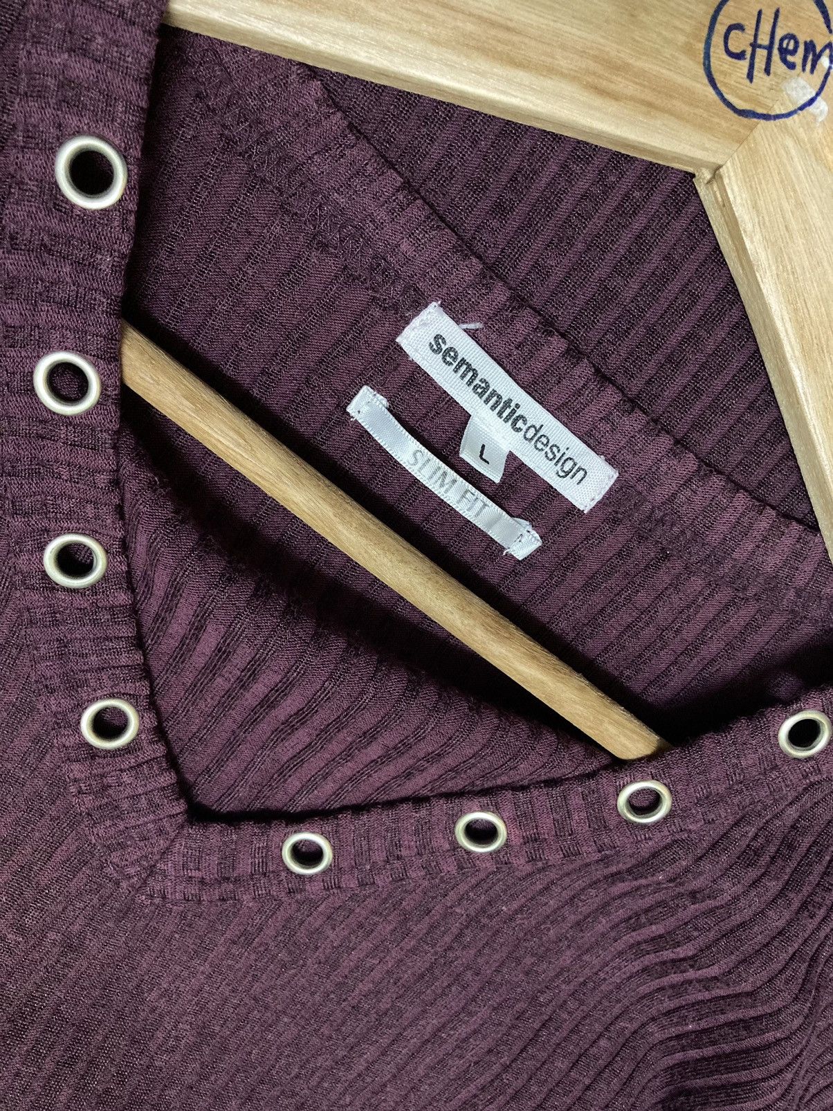 14th Addiction Semantic Design V-Neck Long Sleeve T-Shirt Size US L / EU 52-54 / 3 - 8 Thumbnail