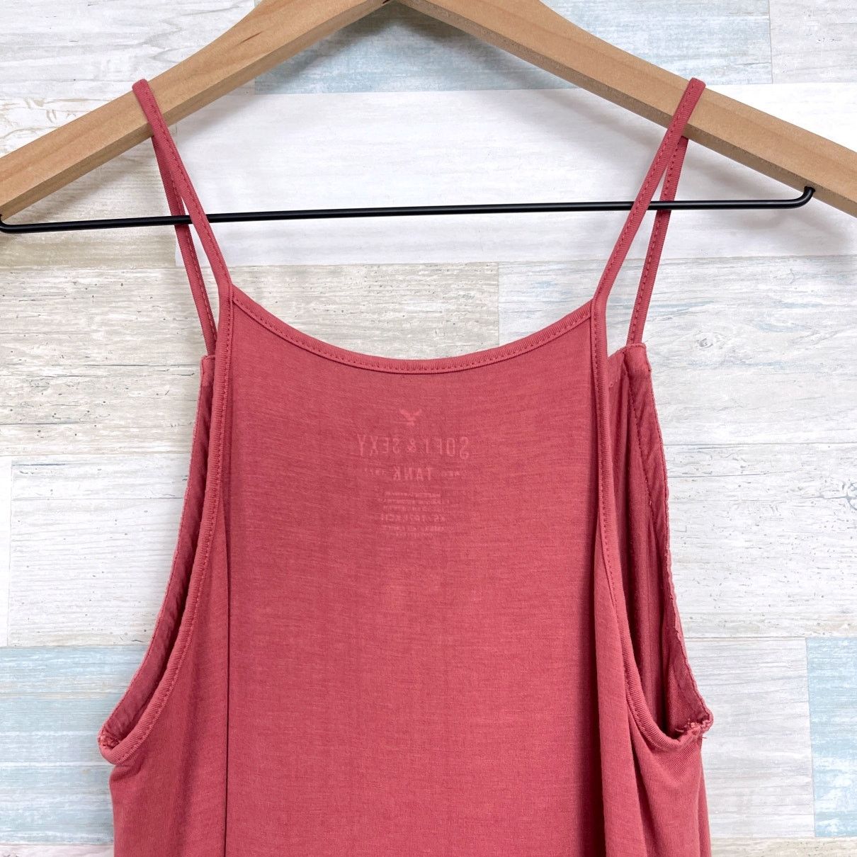 American Eagle Outfitters American Eagle Soft & Sexy Lattice Trim Tank Pink Womens XS Size XS / US 0-2 / IT 36-38 - 5 Thumbnail