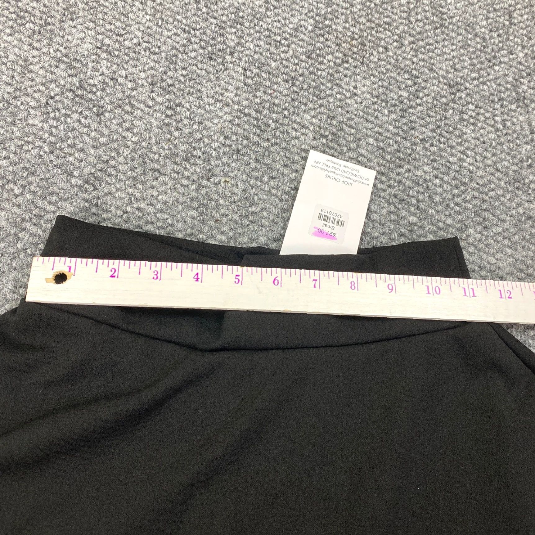 Vintage Heimish USA Womens Skort S Black Mini Stretch Built-In Shorts Sports Size 22" - 6 Thumbnail