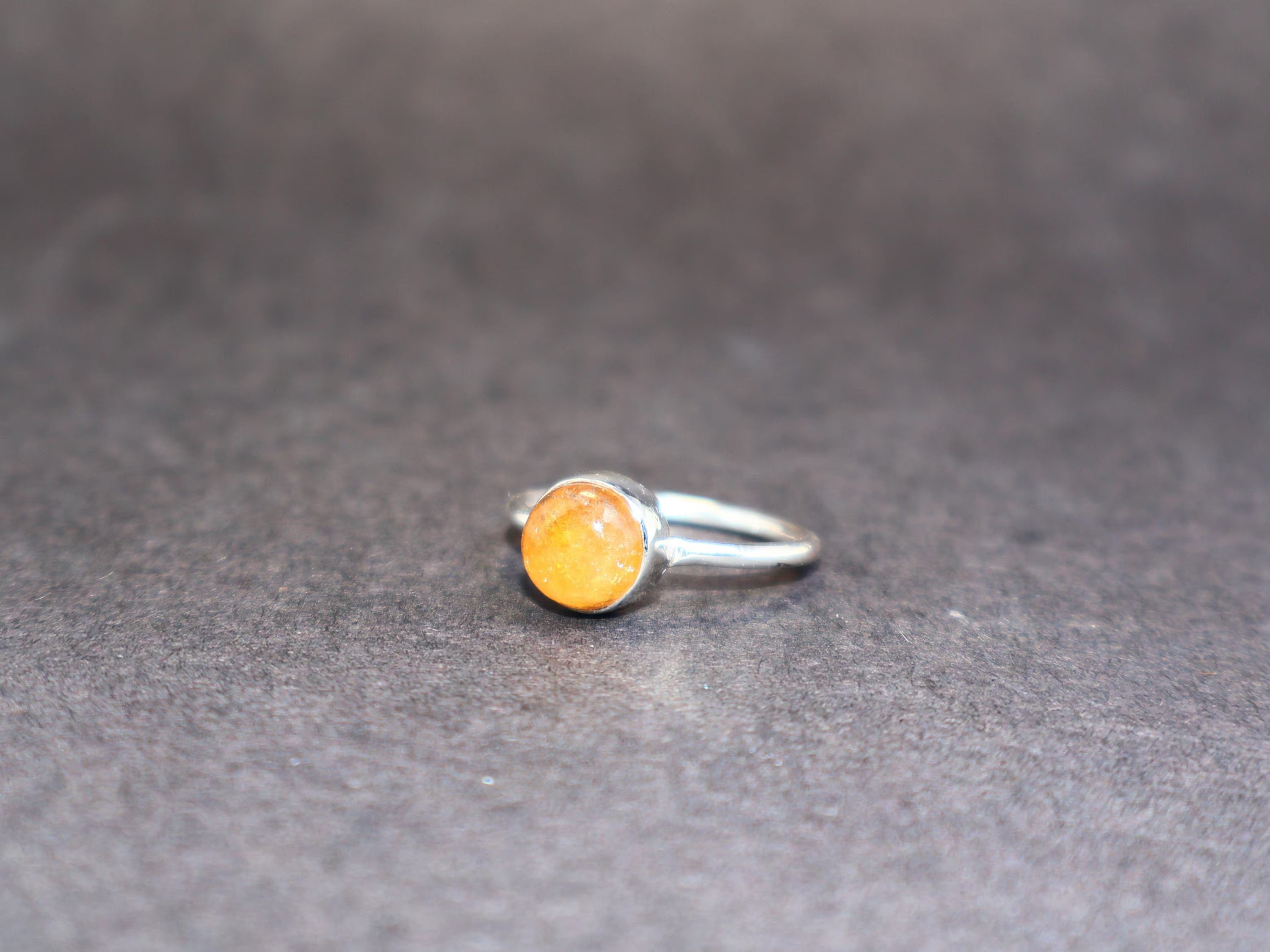 Handmade Citrine Ring, Handmade Boho Ring, 925 Sterling Silver Ring, Size ONE SIZE - 2 Thumbnail