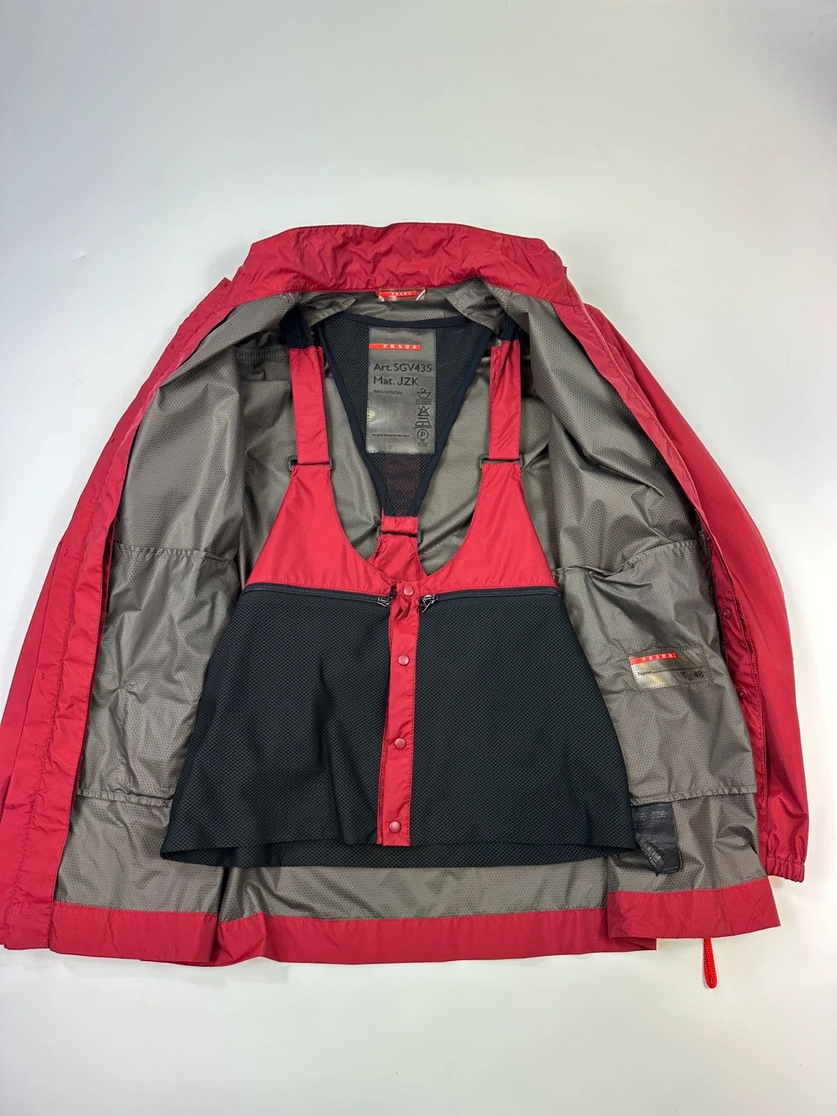 Prada Prada Sport FW2003 Burgundy Red Gore-Tex Jacket Size US M / EU 48-50 / 2 - 10 Thumbnail