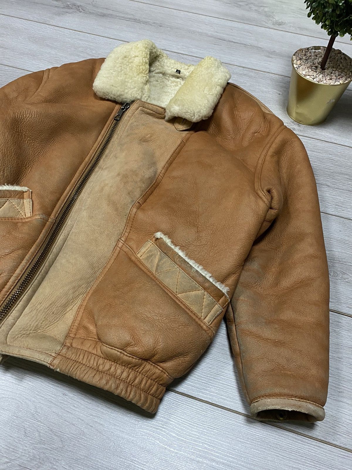 Other SHEEPSKIN COAT LEATHER TYPE B-3 AVIATION JACKET Size US M / EU 48-50 / 2 - 6 Thumbnail