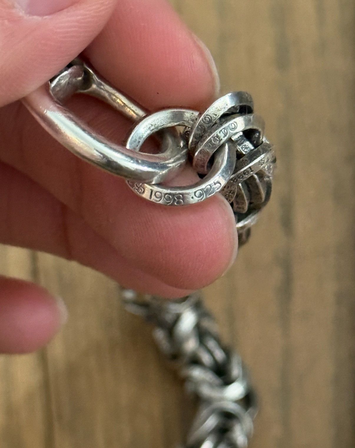 Chrome Hearts Interweave B Chain Wallet Rings Chain w Lobster Clasp Size ONE SIZE - 19 Thumbnail