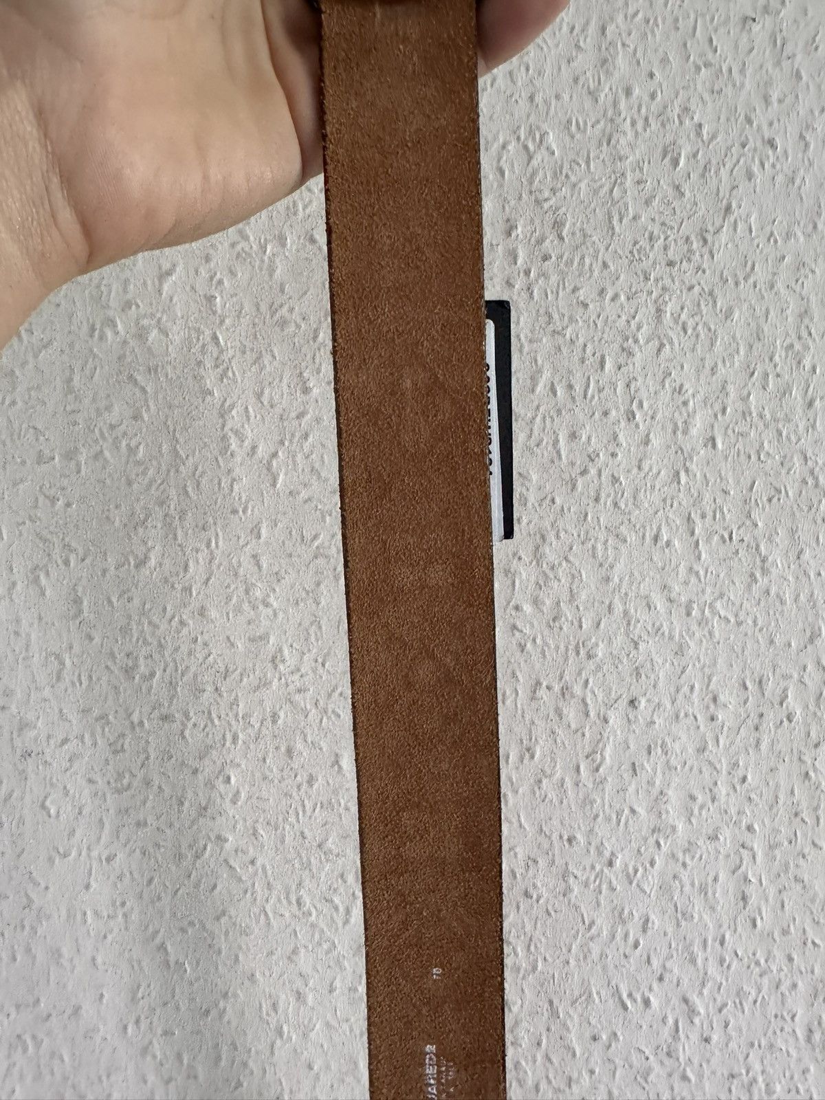 Dsquared2 Tooled Floral Leather Belt Size 28 - 12 Thumbnail