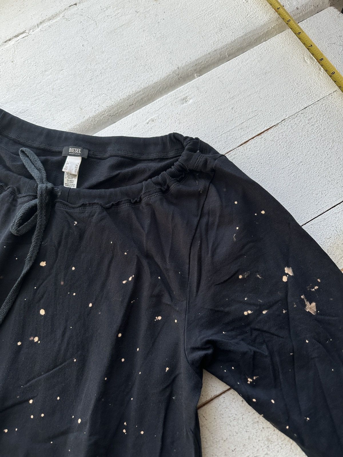 Diesel 🚨90s Diesel black stains distressed Washed Zip Sweatshirt Size S / US 4 / IT 40 - 4 Thumbnail