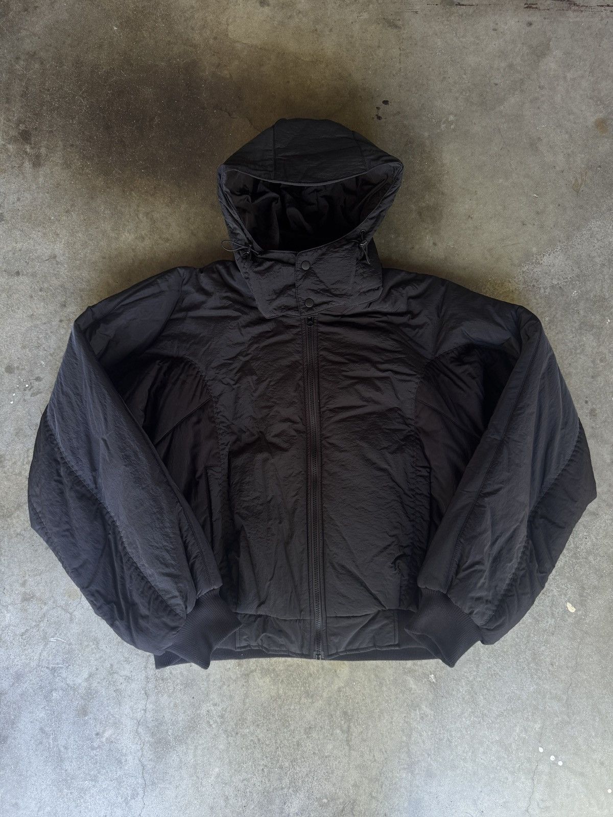 Hyein Seo Hyein Seo Double Zip Hooded Bomber Puffer Jacket Black Size US XL / EU 56 / 4 - 5 Thumbnail
