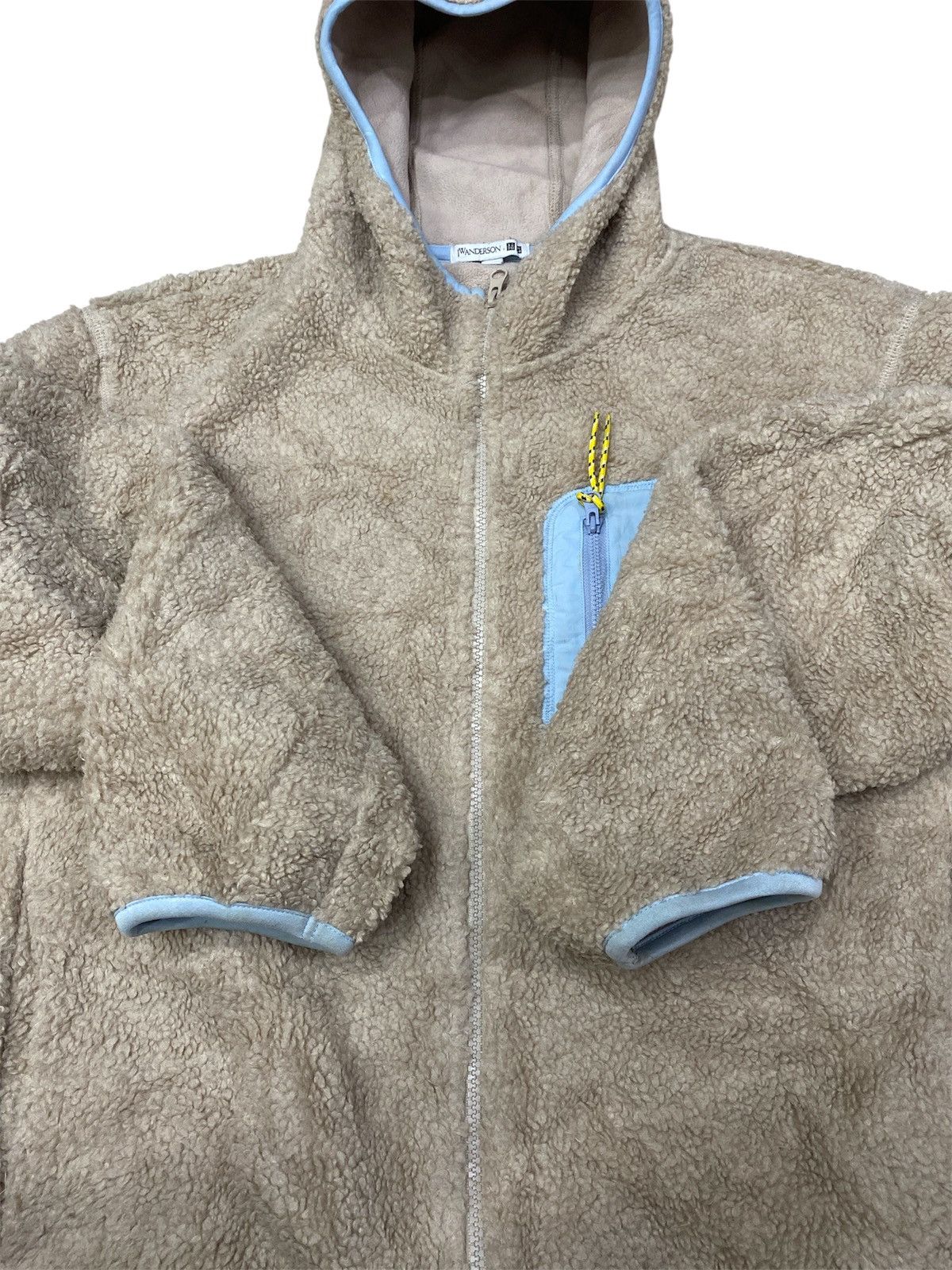 JW Anderson × Uniqlo JW Anderson X Uniqlo Fleece XL Beige Jacket Size US XL / EU 56 / 4 - 4 Thumbnail