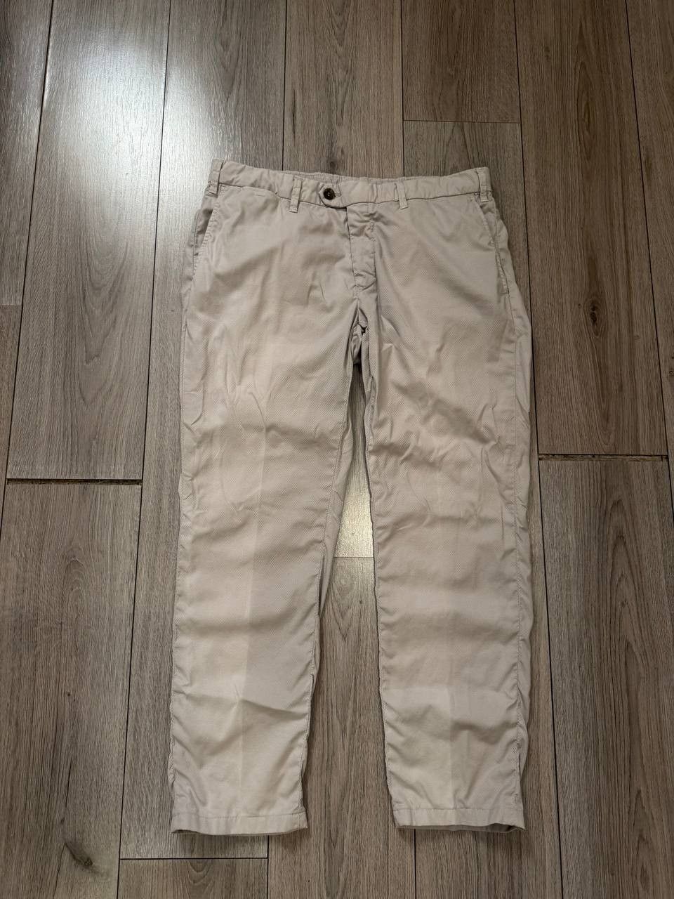 Canali Luxury Canali Chino Pants Trusers Mens Size EU 50 Light Gray Size US 34 / EU 50 - 1 Thumbnail