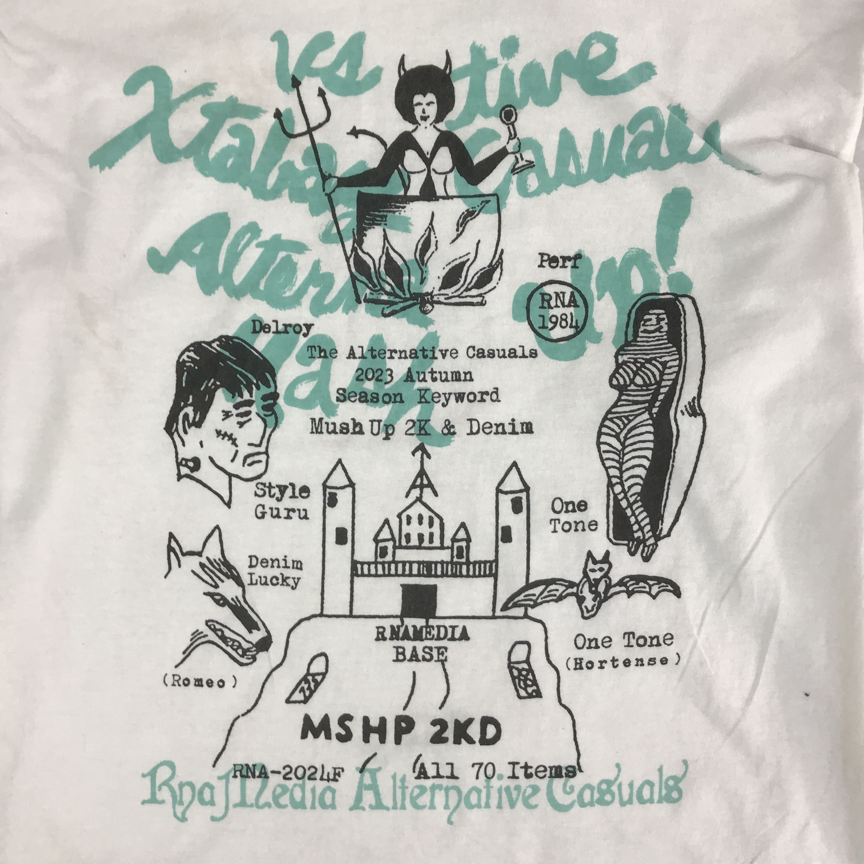 Japanese Brand RNA 1984 JAPAN LONG SLEEVE T-SHIRT K117B4 Size US L / EU 52-54 / 3 - 8 Thumbnail