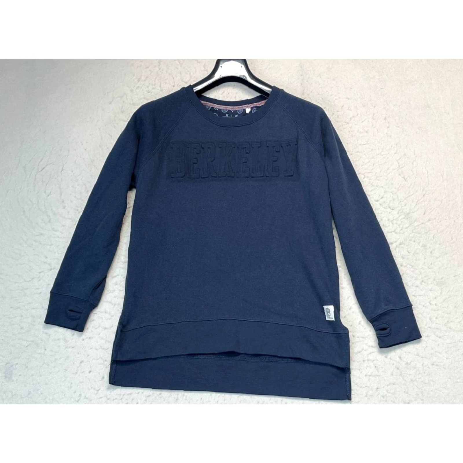 Vintage Berkeley Pressbox Sweatshirt Long Sleeve Women M Blue Cord Pullover Activewear Size M / US 6-8 / IT 42-44 - 2 Thumbnail