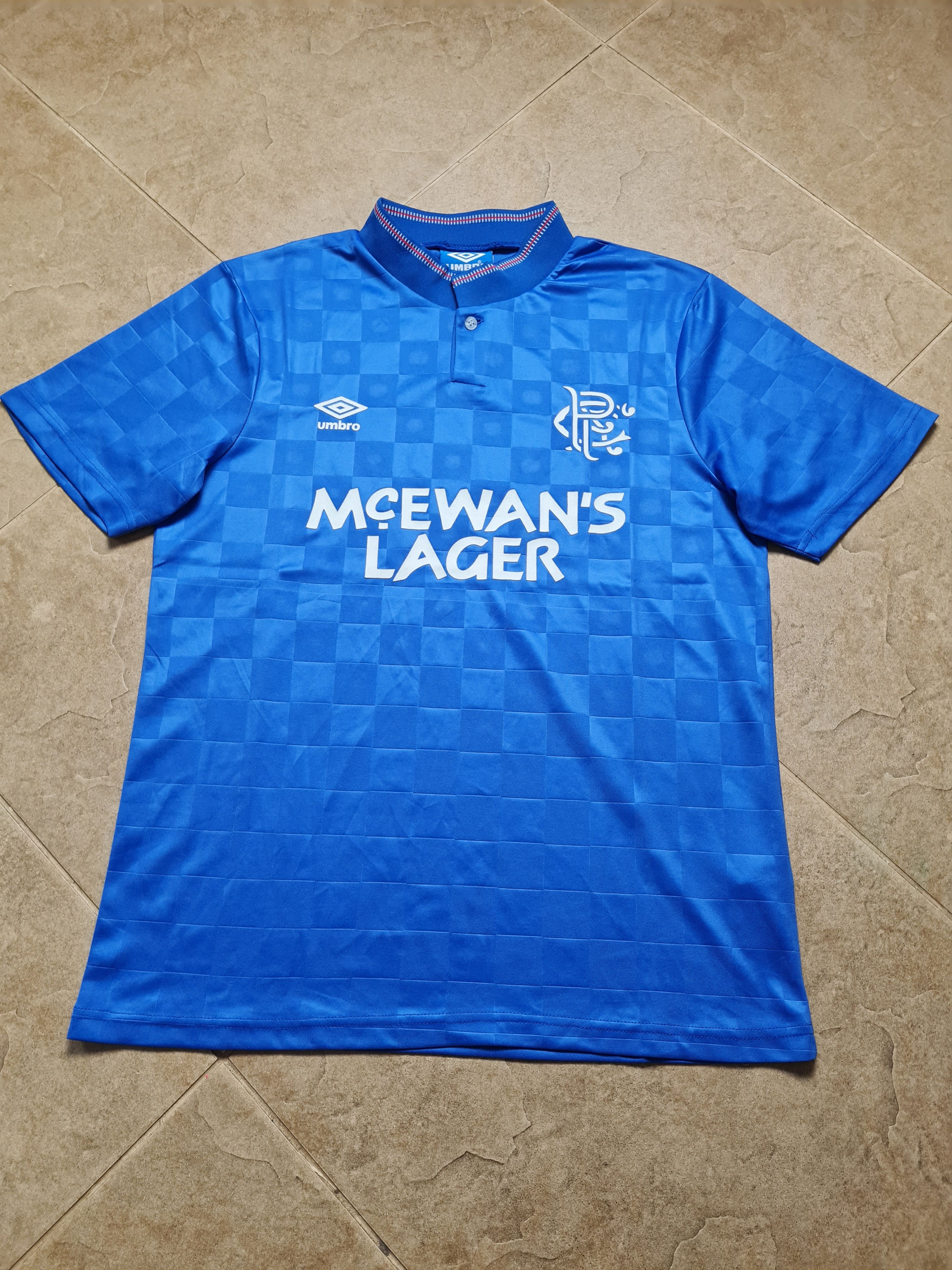 Umbro RETRO JERSEY GLASGOW RANGERS 1988/1989 SOCCER FOOTBALL SHIRT Size US M / EU 48-50 / 2 - 4 Thumbnail