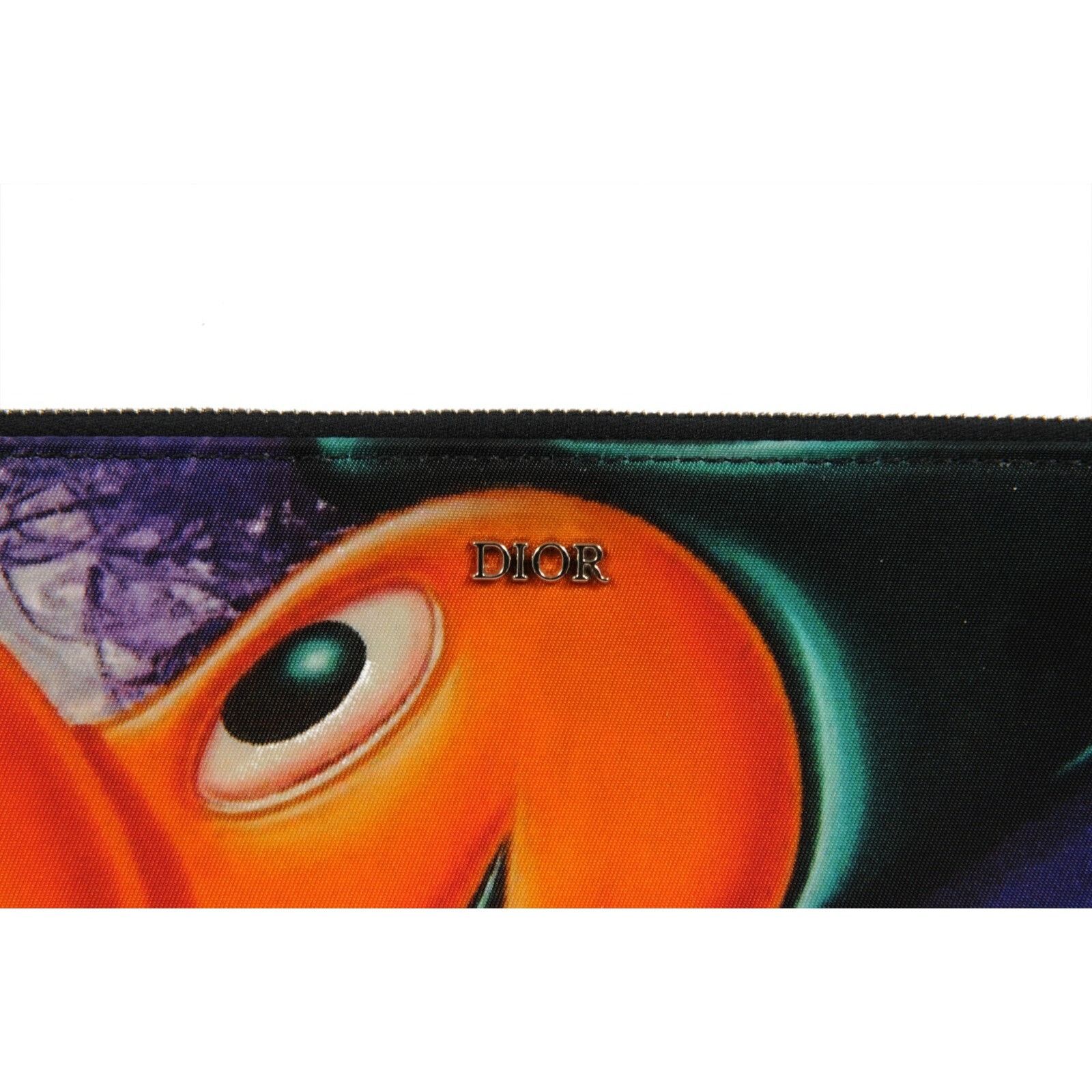 Dior Kenny Scharf Travel Pouch Black Orange Size ONE SIZE - 2 Thumbnail