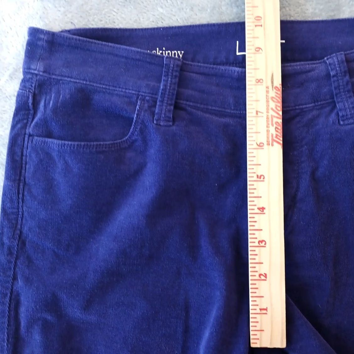 Ann Taylor Ann Taylor Loft Pants Womens Size 4 Purple Super Skinny Corduroy 30x28 Mid Rise - Adult Size 27" / US 4 / IT 40 - 4 Thumbnail