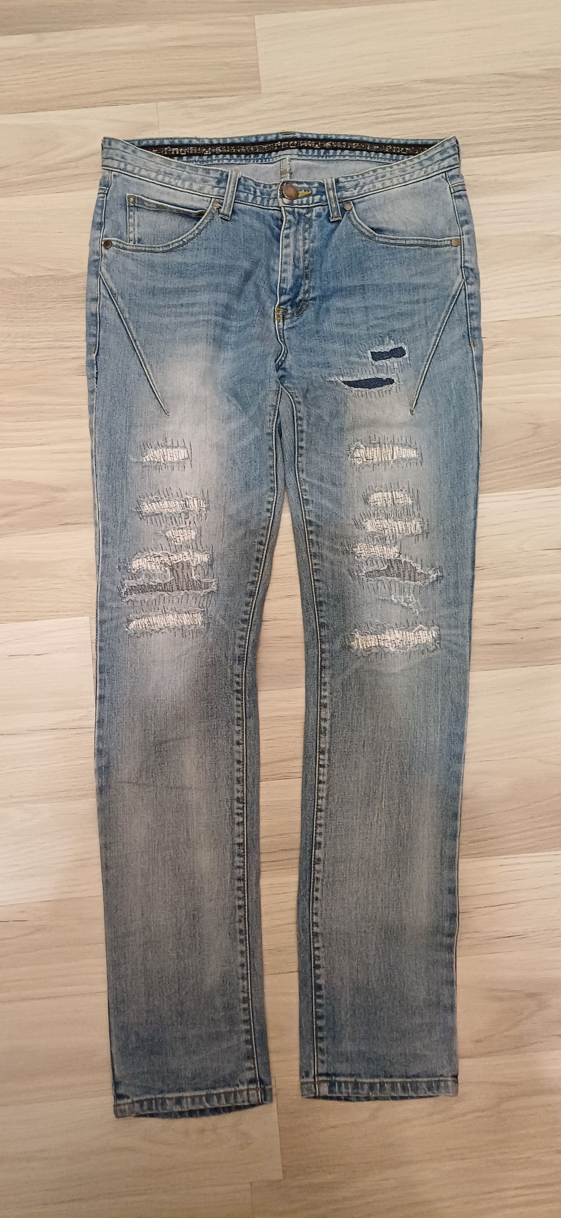 パンツ 00s NUMBER (N)INE damaged skinny jeans Number n ine jeans - Gem