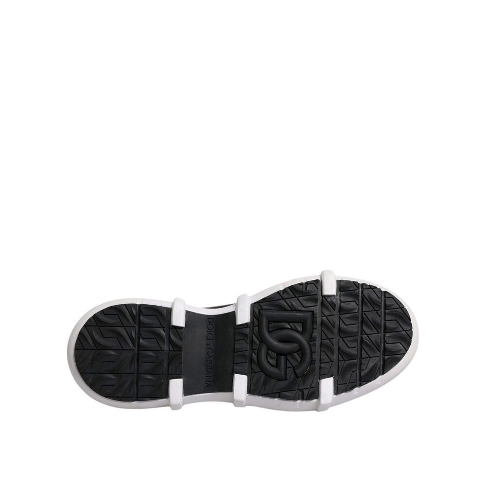 Dolce & Gabbana Dolce & Gabbana Black Nylon Galileo High Top Sneakers Shoes Size US 11 / EU 44 - 8 Thumbnail