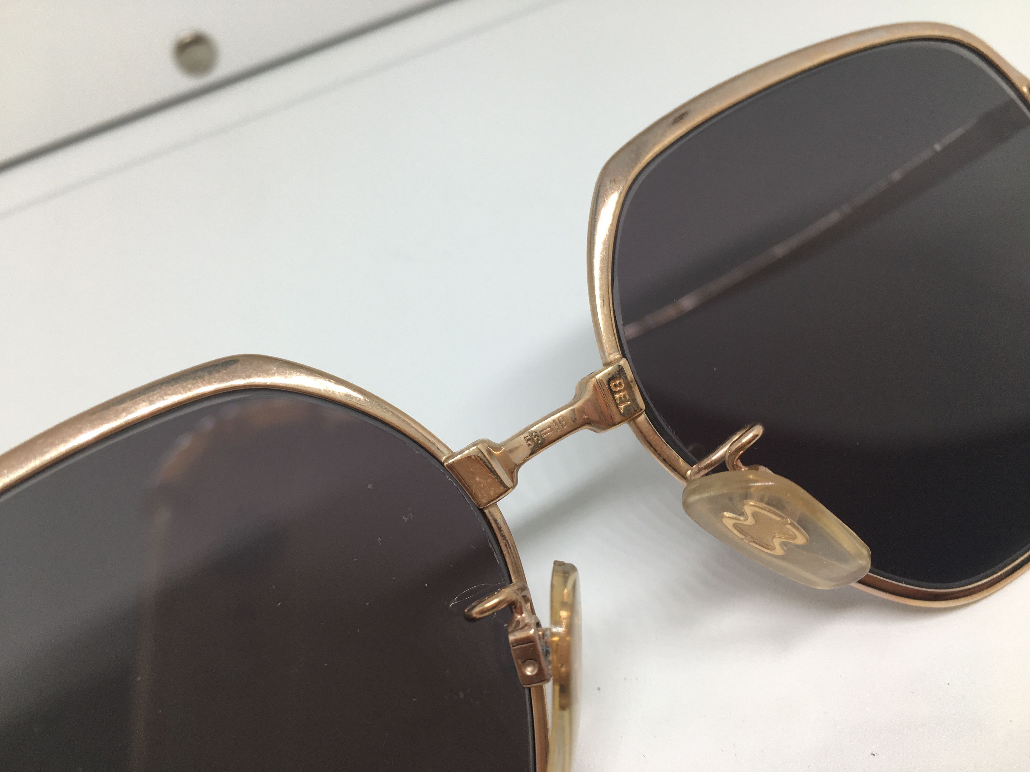 Vintage Vintage Metzler 2165 Gold Sunglasses Frame Germany Size ONE SIZE - 5 Thumbnail