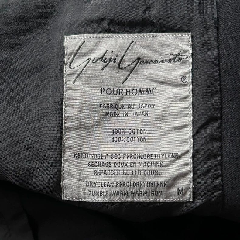 Yohji Yamamoto Yohji Yamamoto Yohji Yamamoto Black Blazer with Letter Pat Size US M / EU 48-50 / 2 - 6 Thumbnail