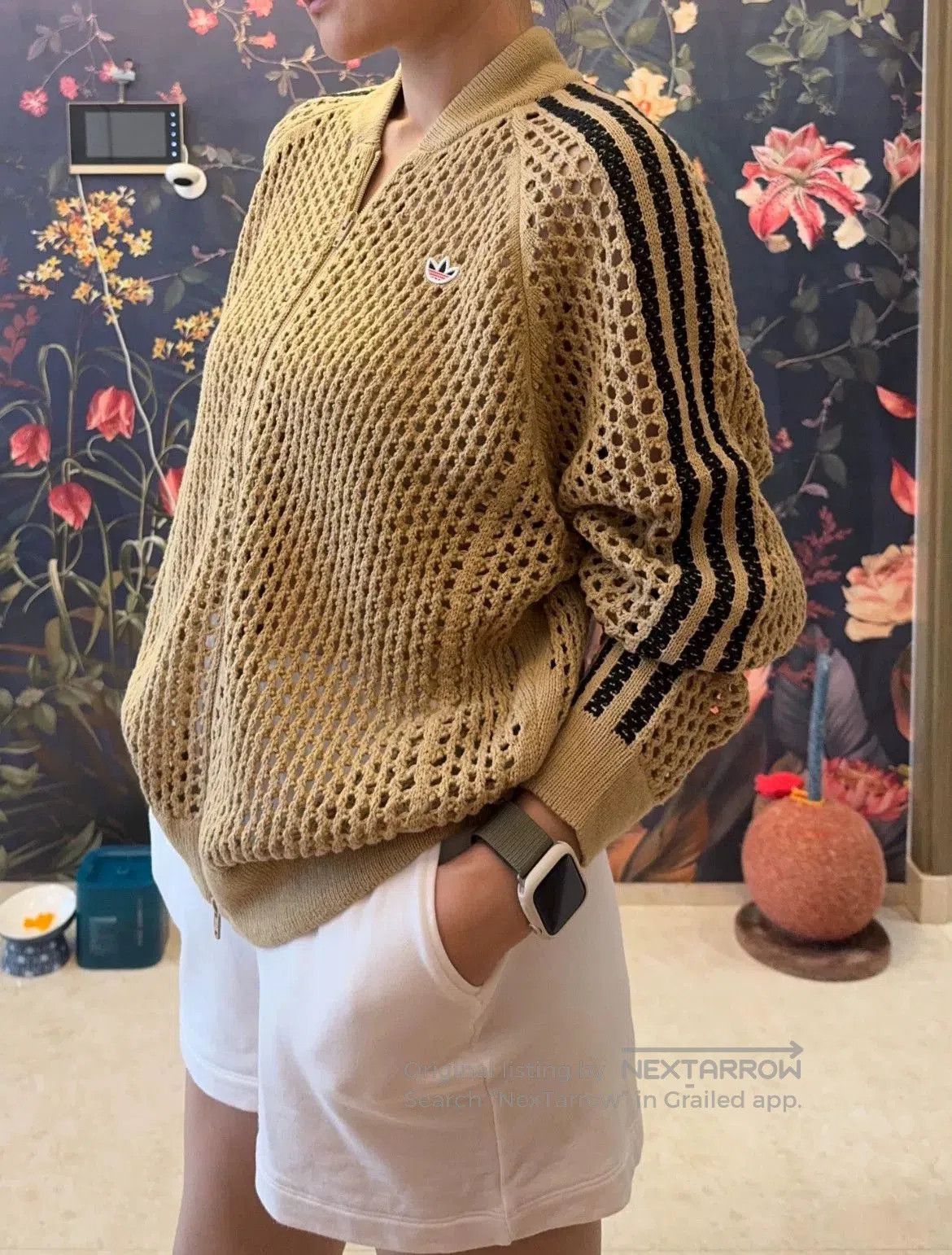 CLOT new adidas x clot knitted jacket in brown. Size US XS / EU 42 / 0 - 2 Thumbnail