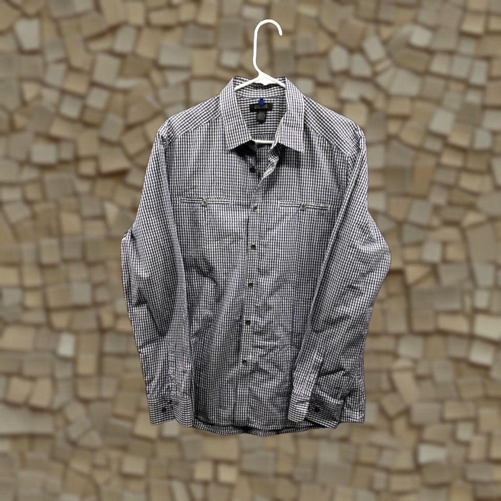 Kenneth Cole Kenneth Cole Shirt L Mens Blue Striped Long Sleeve Spread Collar Shirt Size US L / EU 52-54 / 3 - 1 Thumbnail