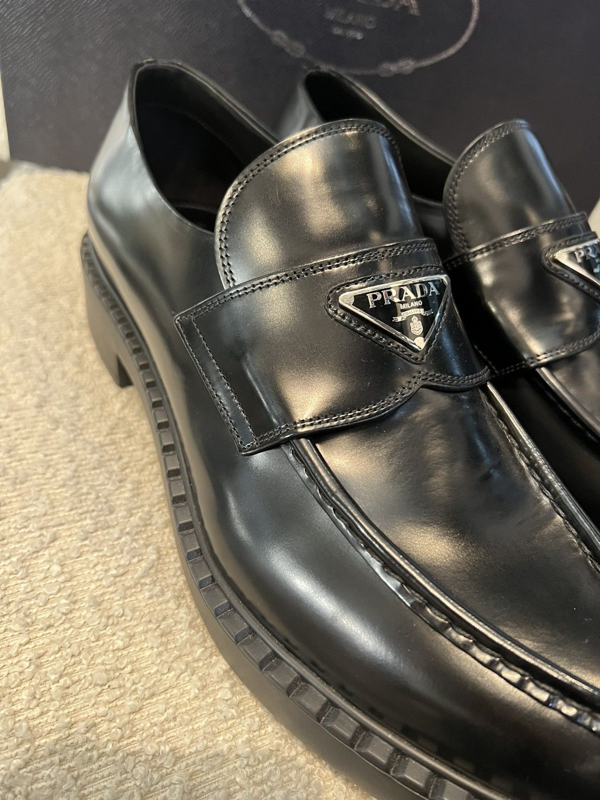 Prada Prada logo loafers Size US 8.5 / EU 41-42 - 5 Thumbnail
