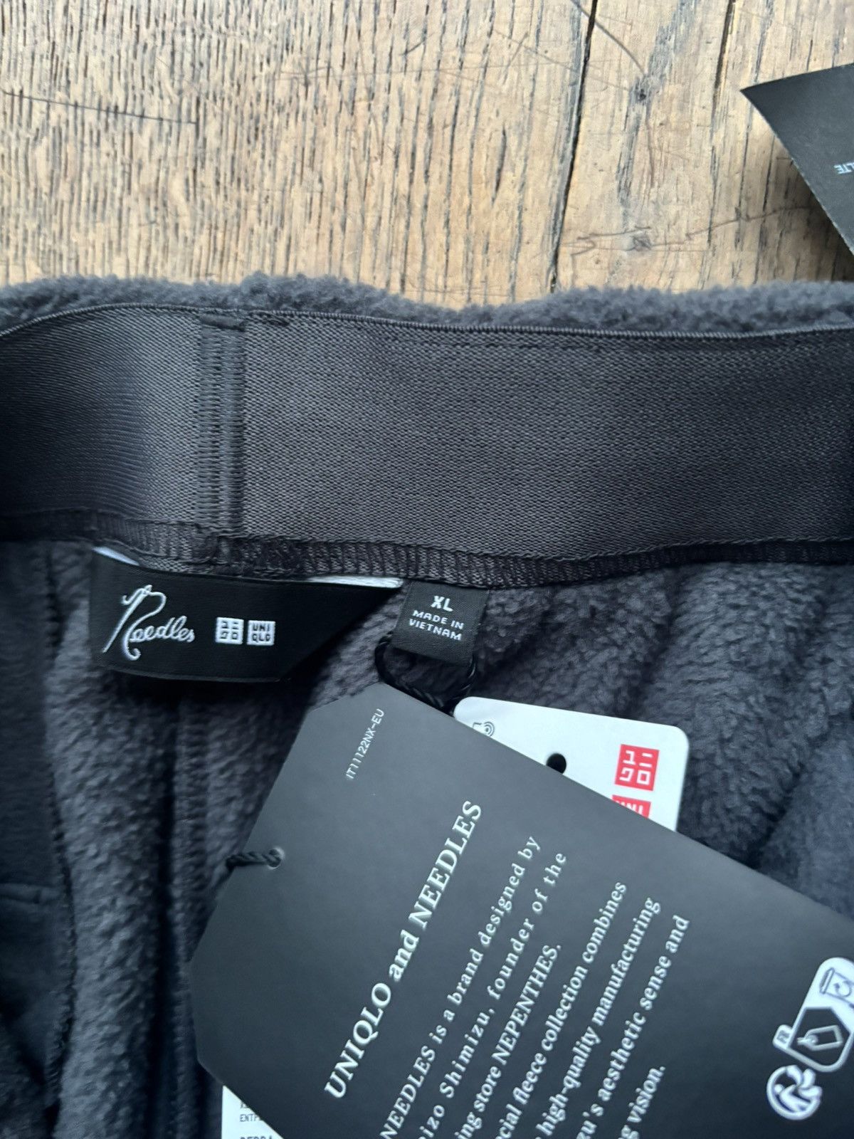 Needles Needles UNIQLO Fleece Wide leg trouser sweat pants XL Gray Size US 36 / EU 52 - 4 Thumbnail