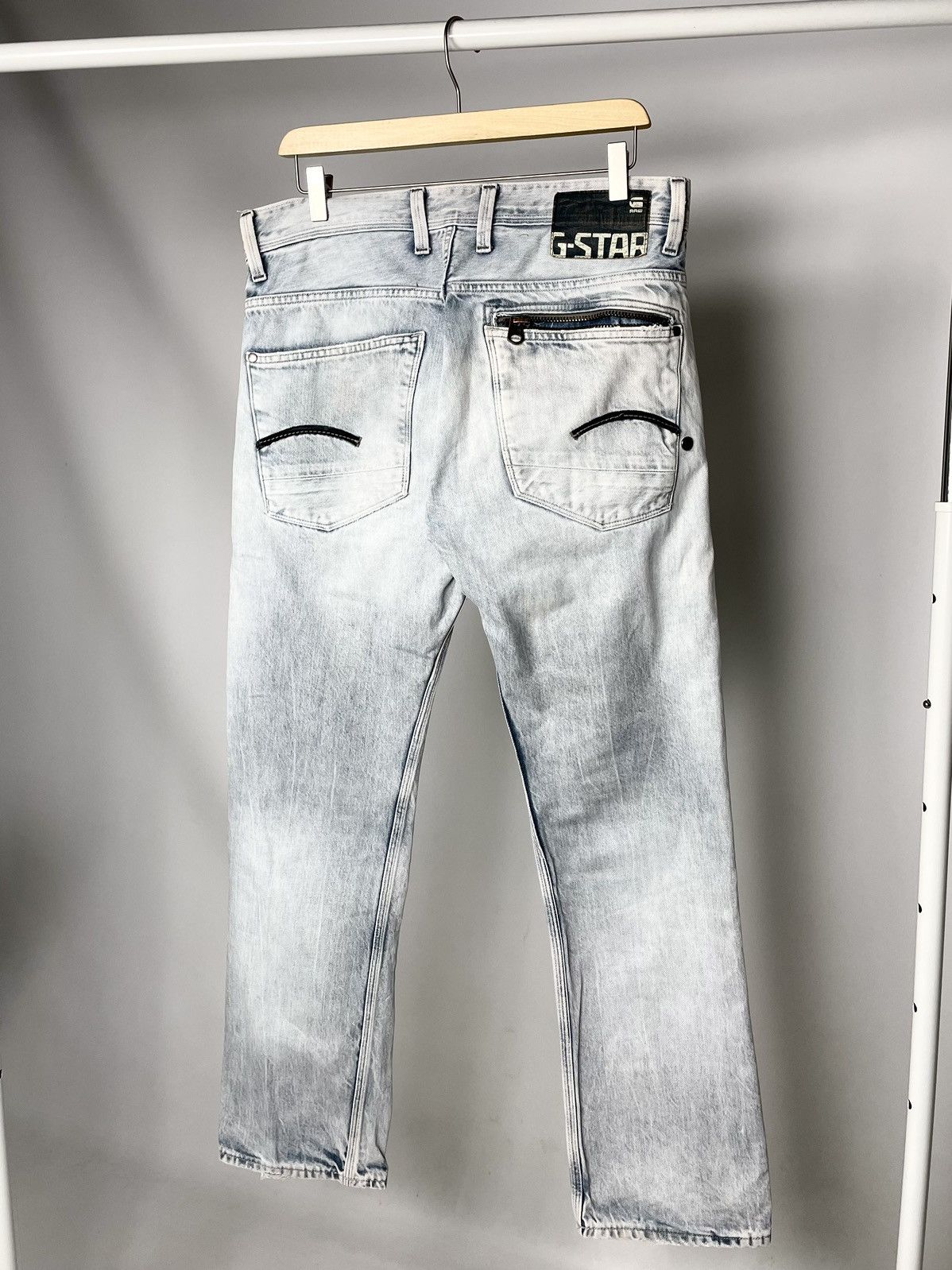 G-Star RAW Skinny Faded Pocket Denim Multipocket Cargo Jeans