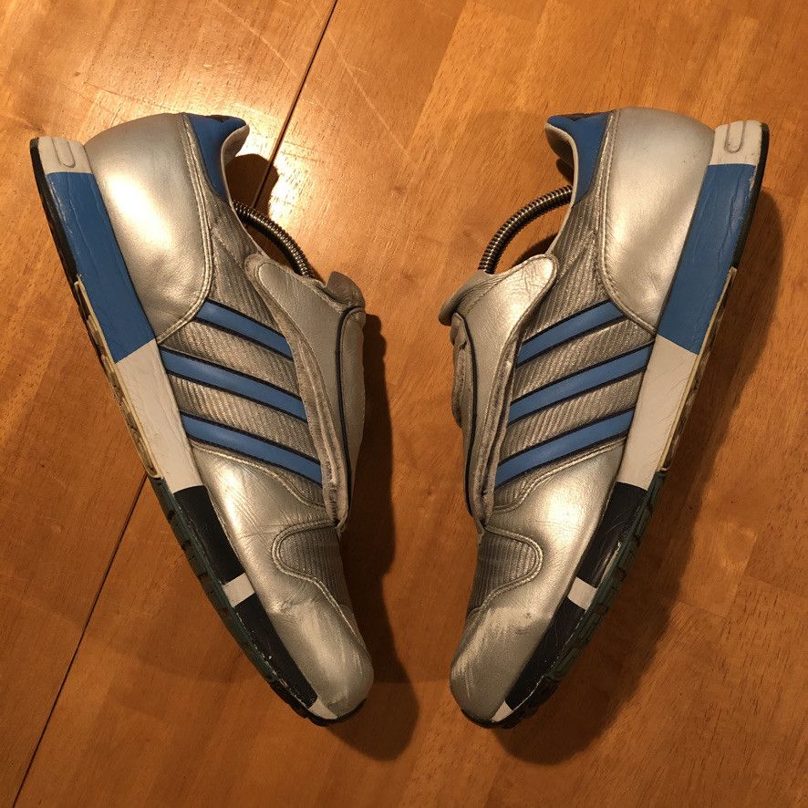 Adidas 2005 Metallic Silver Micropacer Sneakers Size US 11.5 / EU 44-45 - 4 Thumbnail