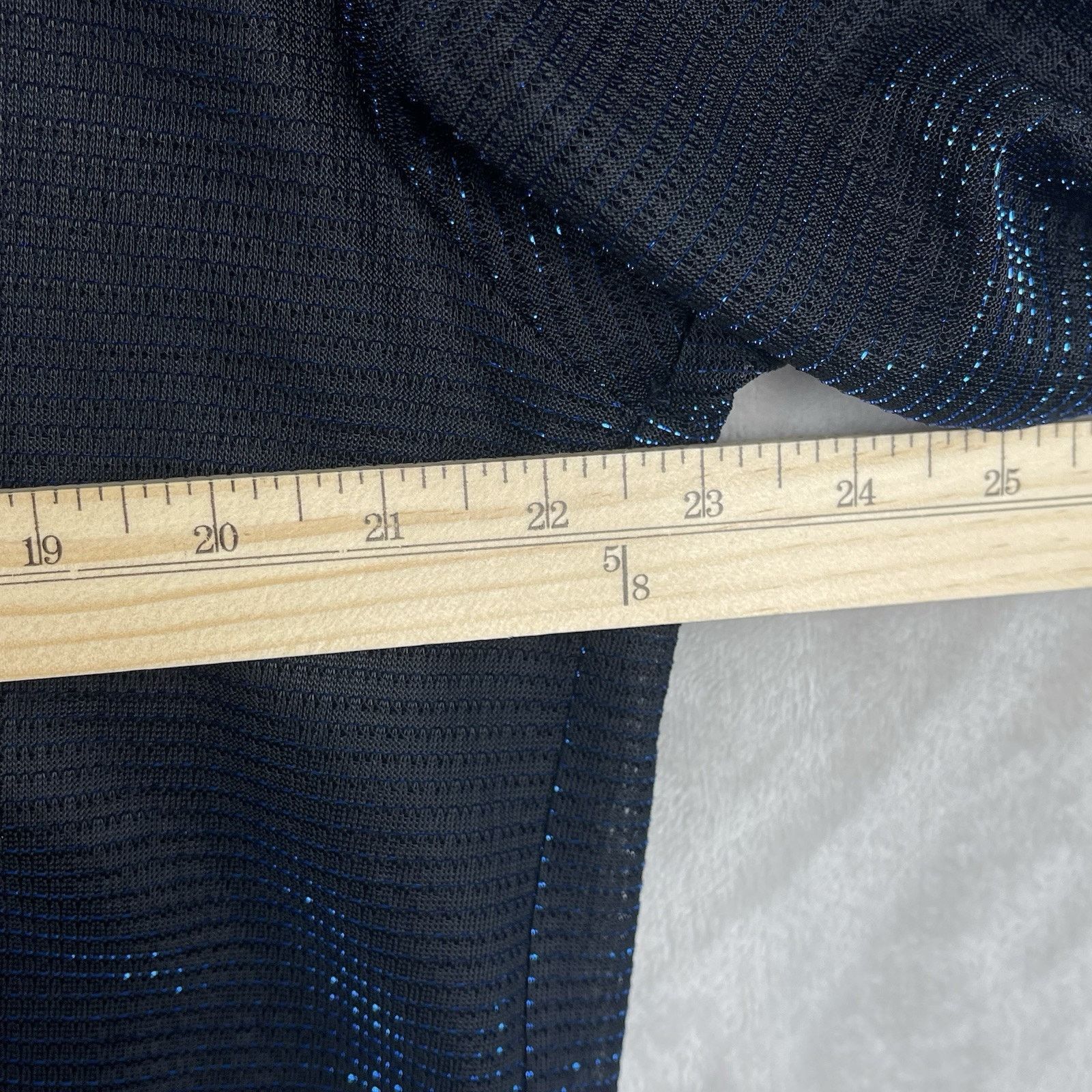 Other Vtg Club YMLA Metallic Blue Mesh Shirt Men's Large CyberGoth Size US L / EU 52-54 / 3 - 8 Thumbnail