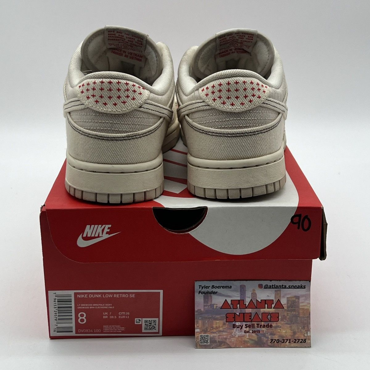 Nike Nike dunk low Sashiko light Orewood brown Size US 8 / EU 41 - 3 Thumbnail