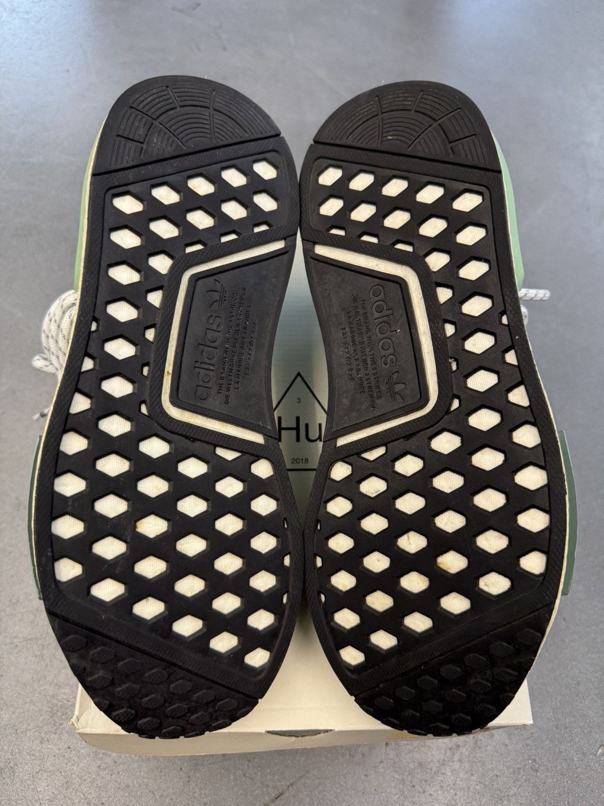 Adidas × Pharrell 2020 Adidas NMD Hu Pharrell Dash Green Size US 8.5 / EU 41-42 - 9 Thumbnail