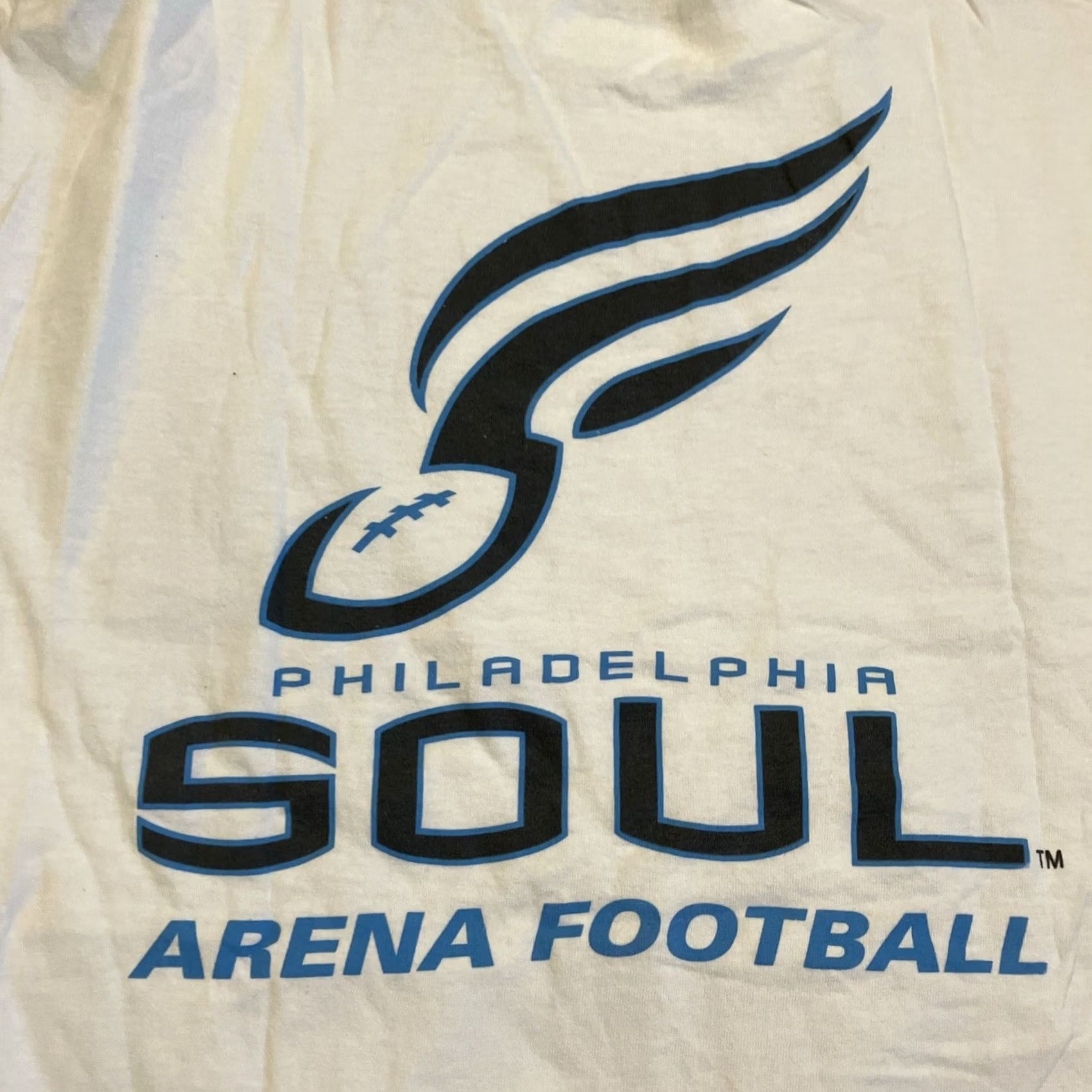 Vintage VINTAGE Philadelphia Soul Arena Football 2004 Inaugural Season T Shirt XL White Crew Neck Short Sleeve Men's Cotton Polyester Logo Graphic Print Size US XL / EU 56 / 4 - 4 Thumbnail